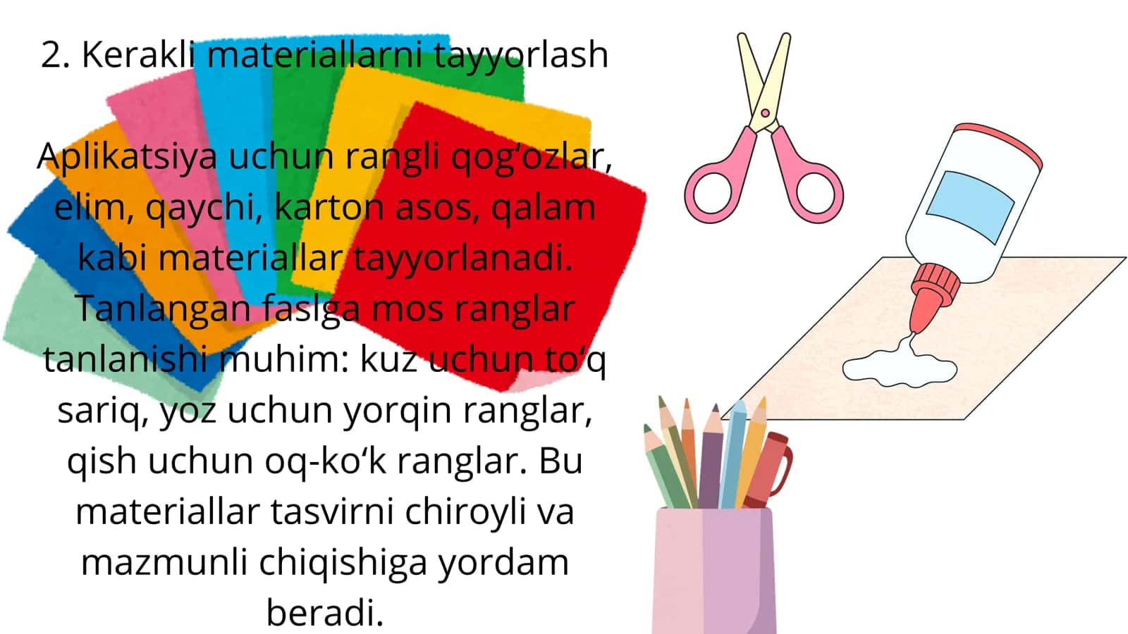 Fasllar mavzusida aplikatsiya yasash. 3