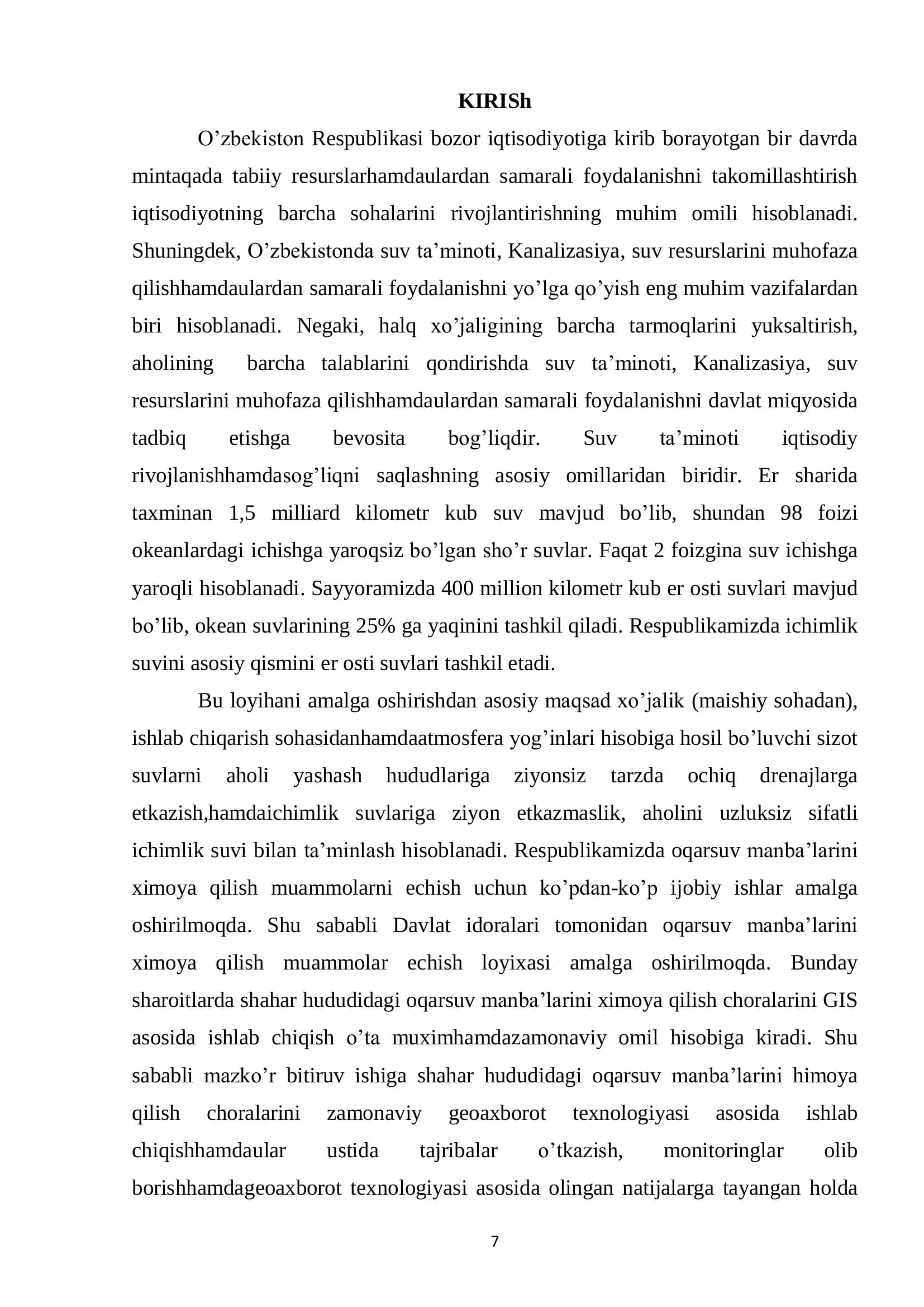 Qo'rquvlarning himoyasi choralarini geoaxborot texnologiyalari asosida ishlab chiqish 3