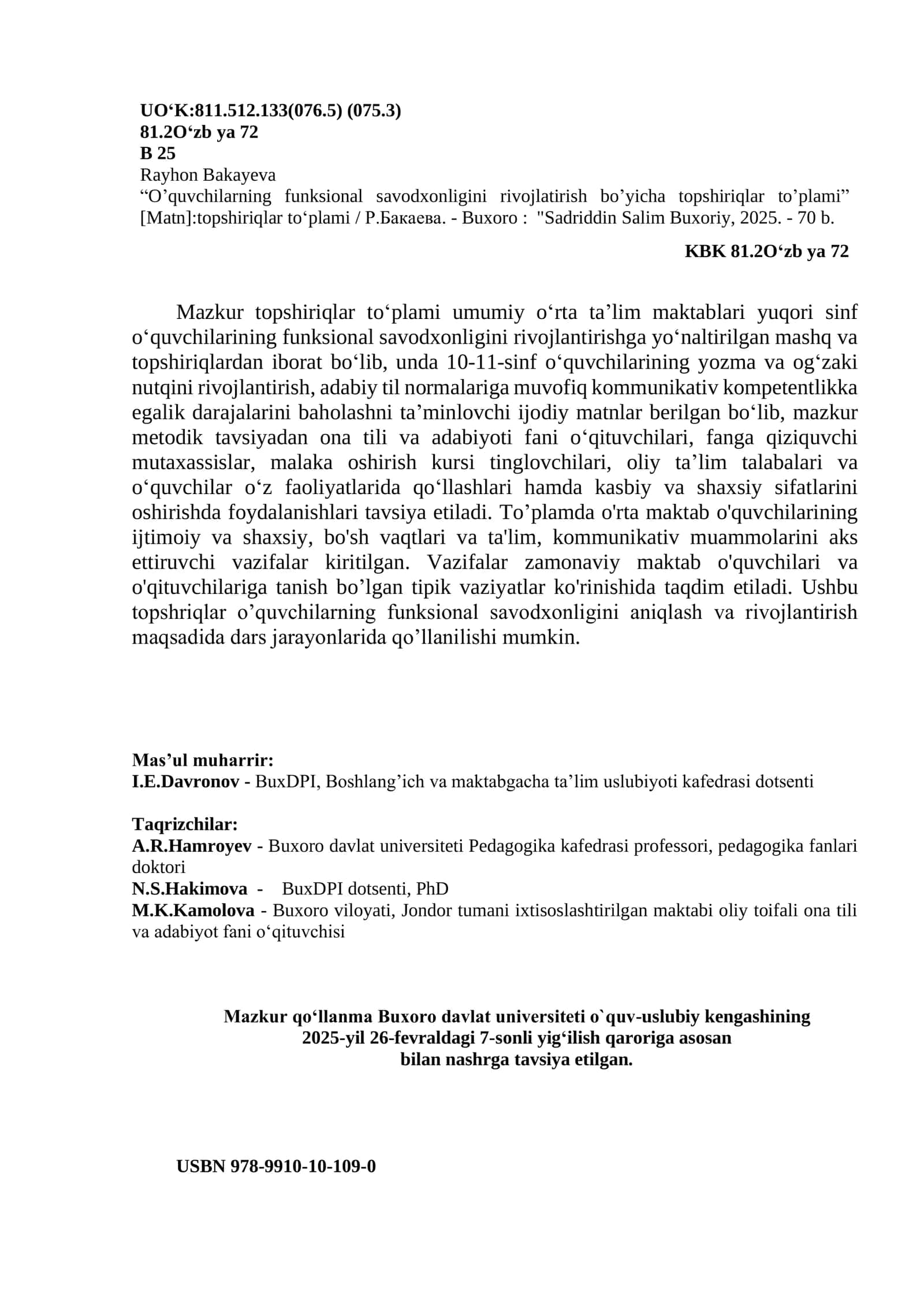 Topshiriqlar to‘plami 3