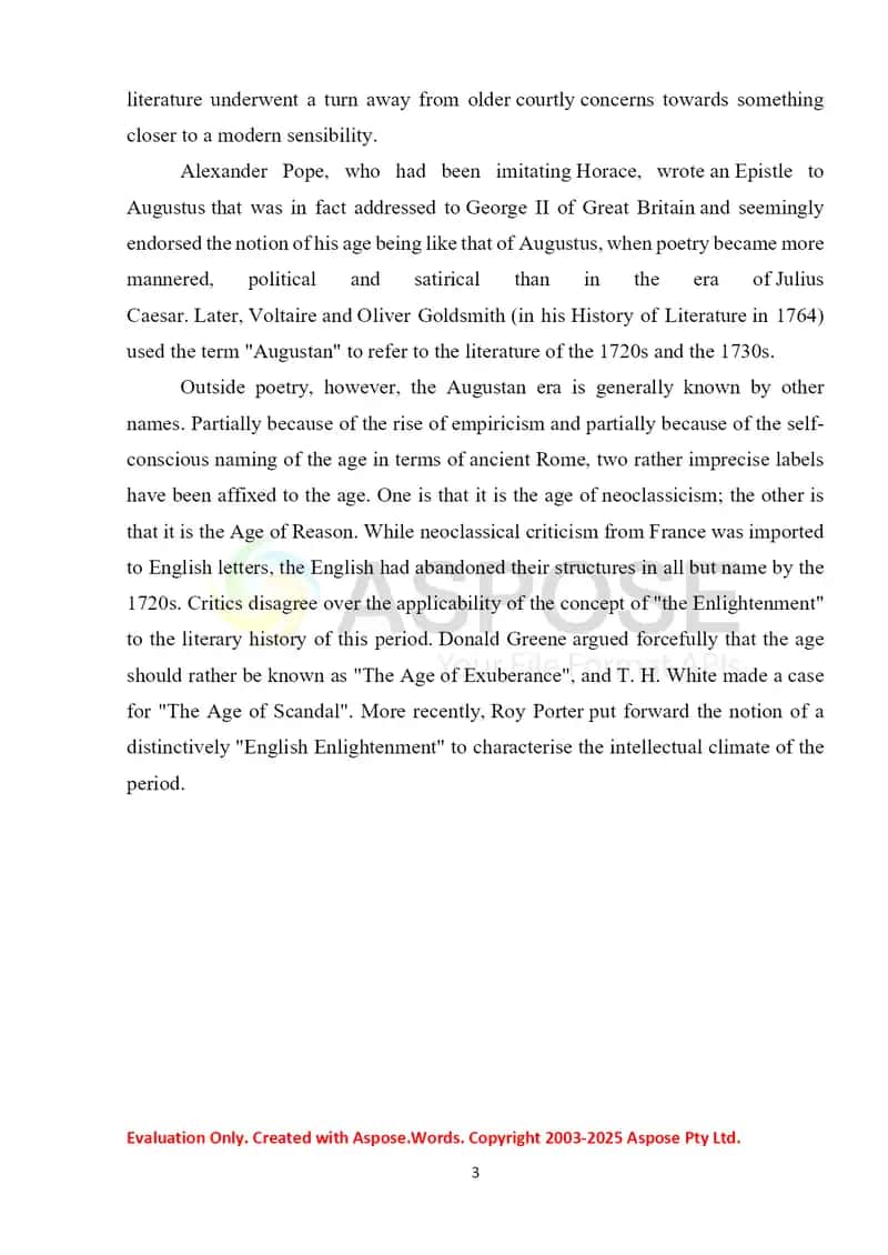 Augustian age literature 3