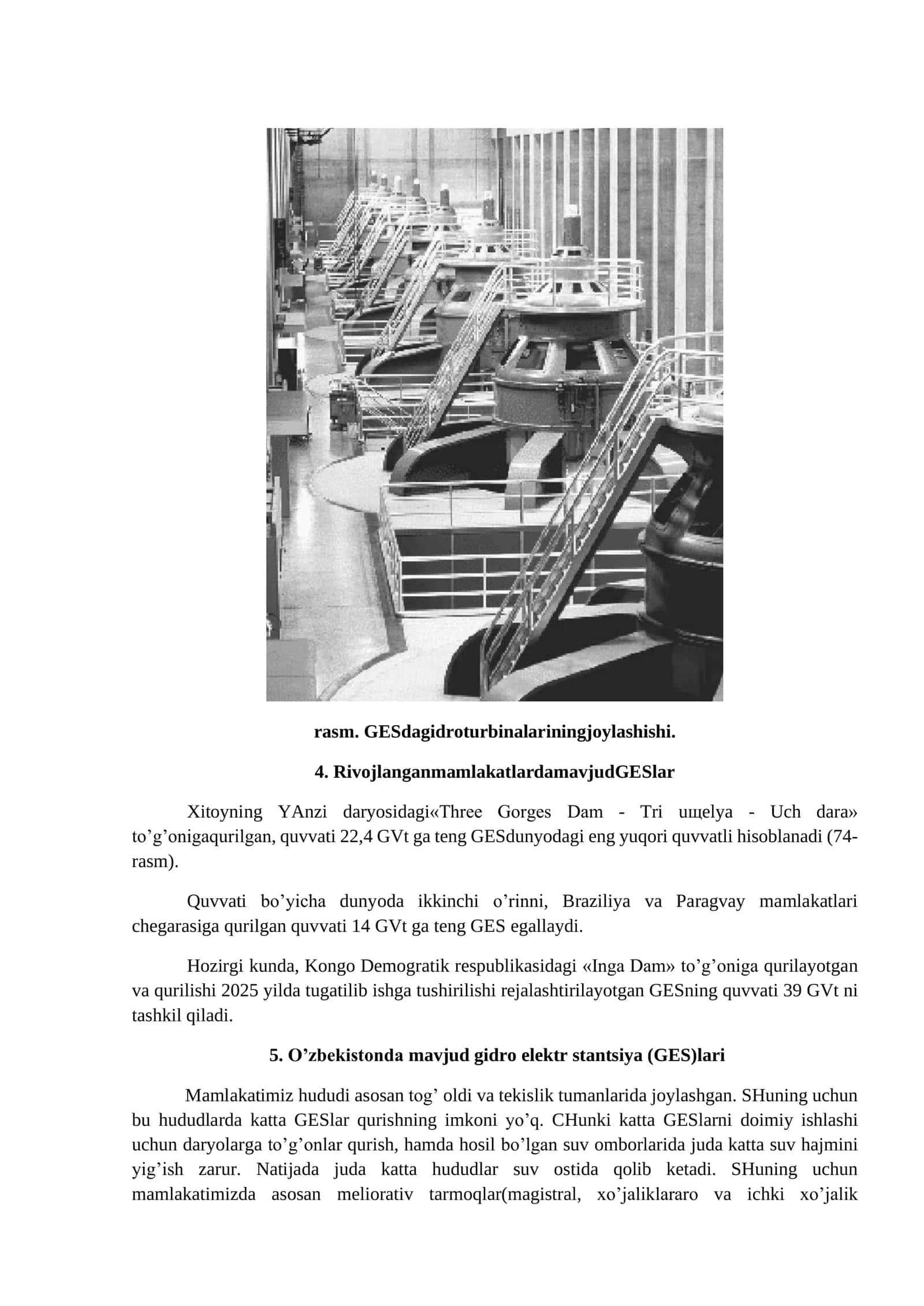 Gidroelektr stantsiyalar (GES) 3