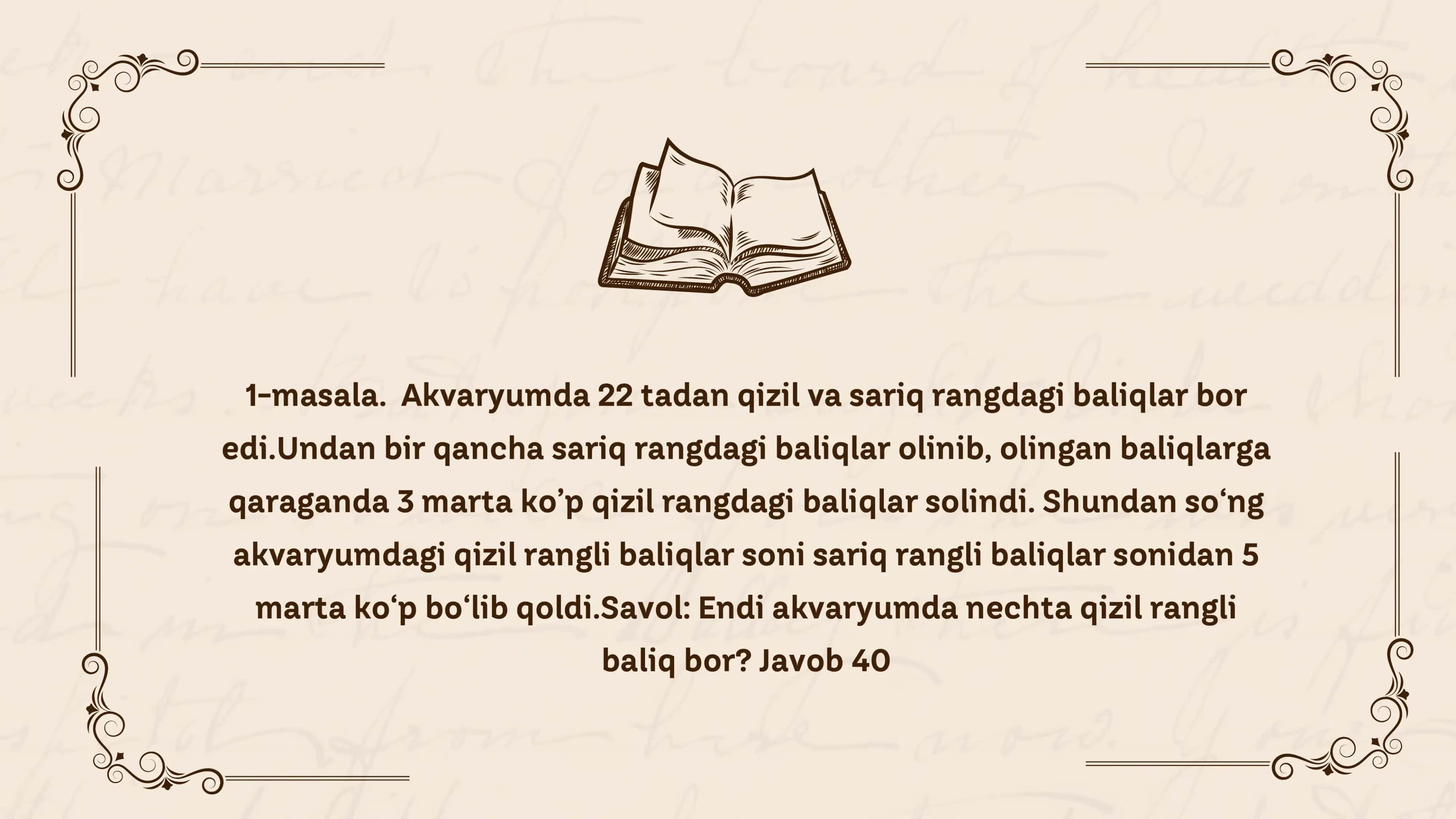 MANTIQ MASALAR 3