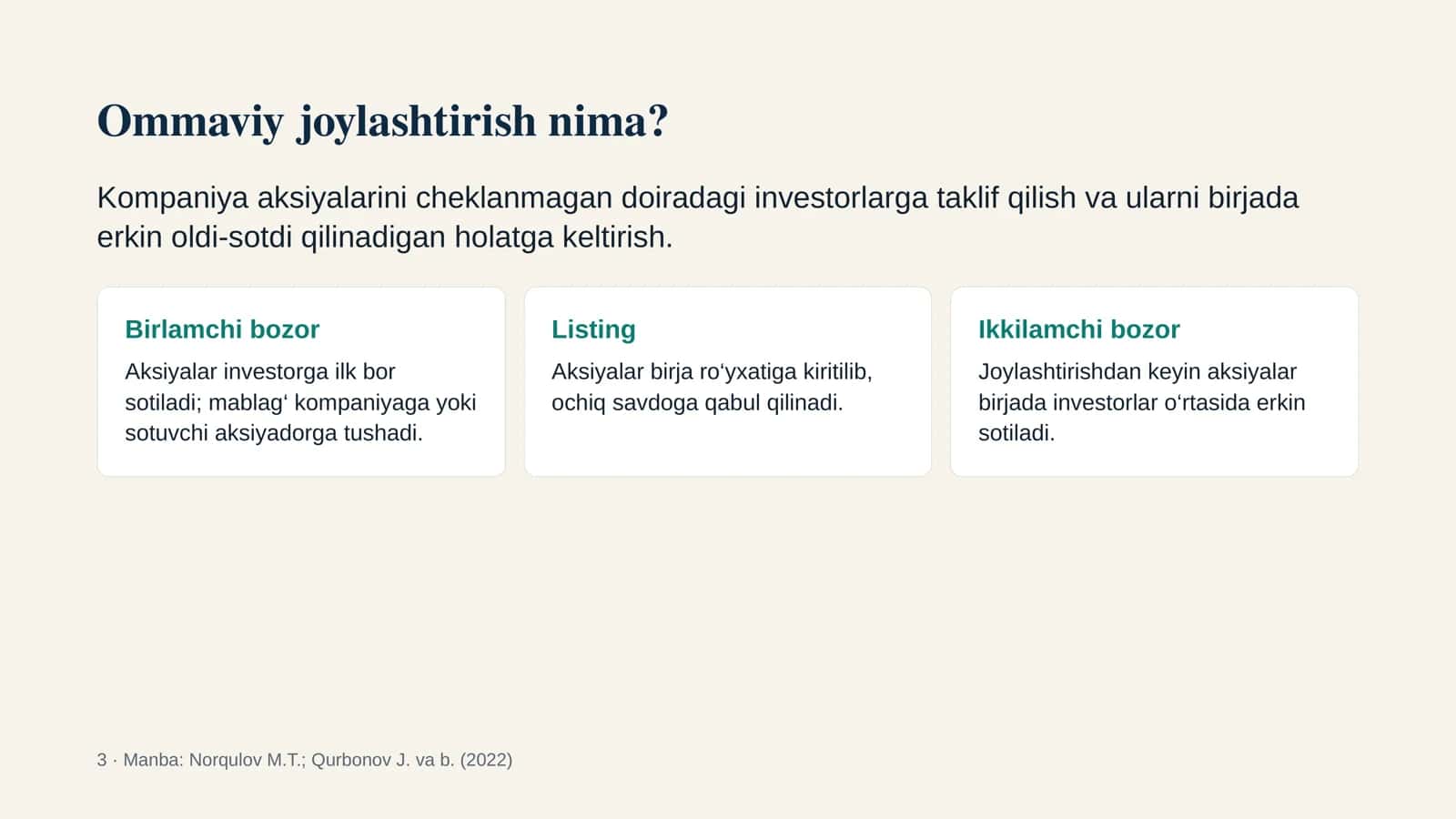 Qimmatli qog‘ozlar bozori 3