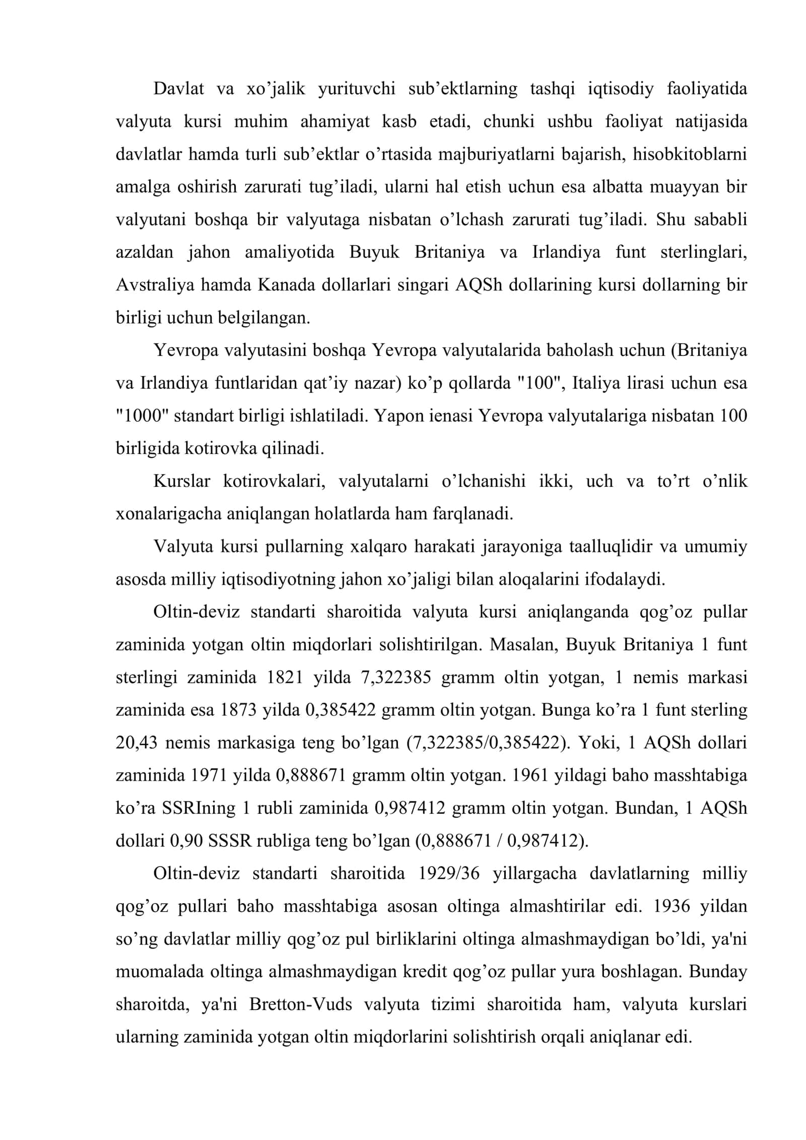 Valyuta kursi 3