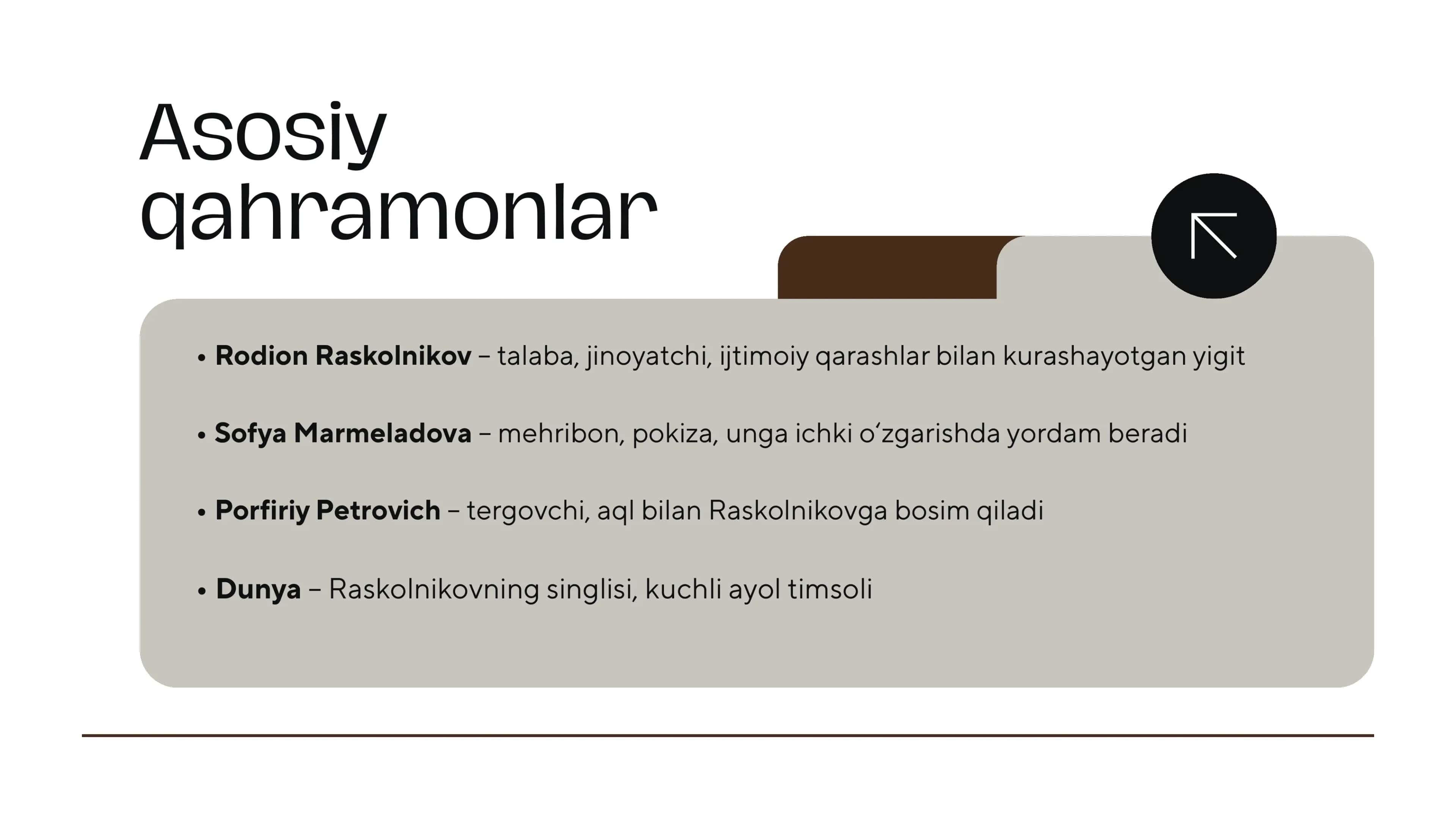 Adabiyotdan amaliy ish "Jinoyat va jazo - Fyodar dostoyevskiy" 3