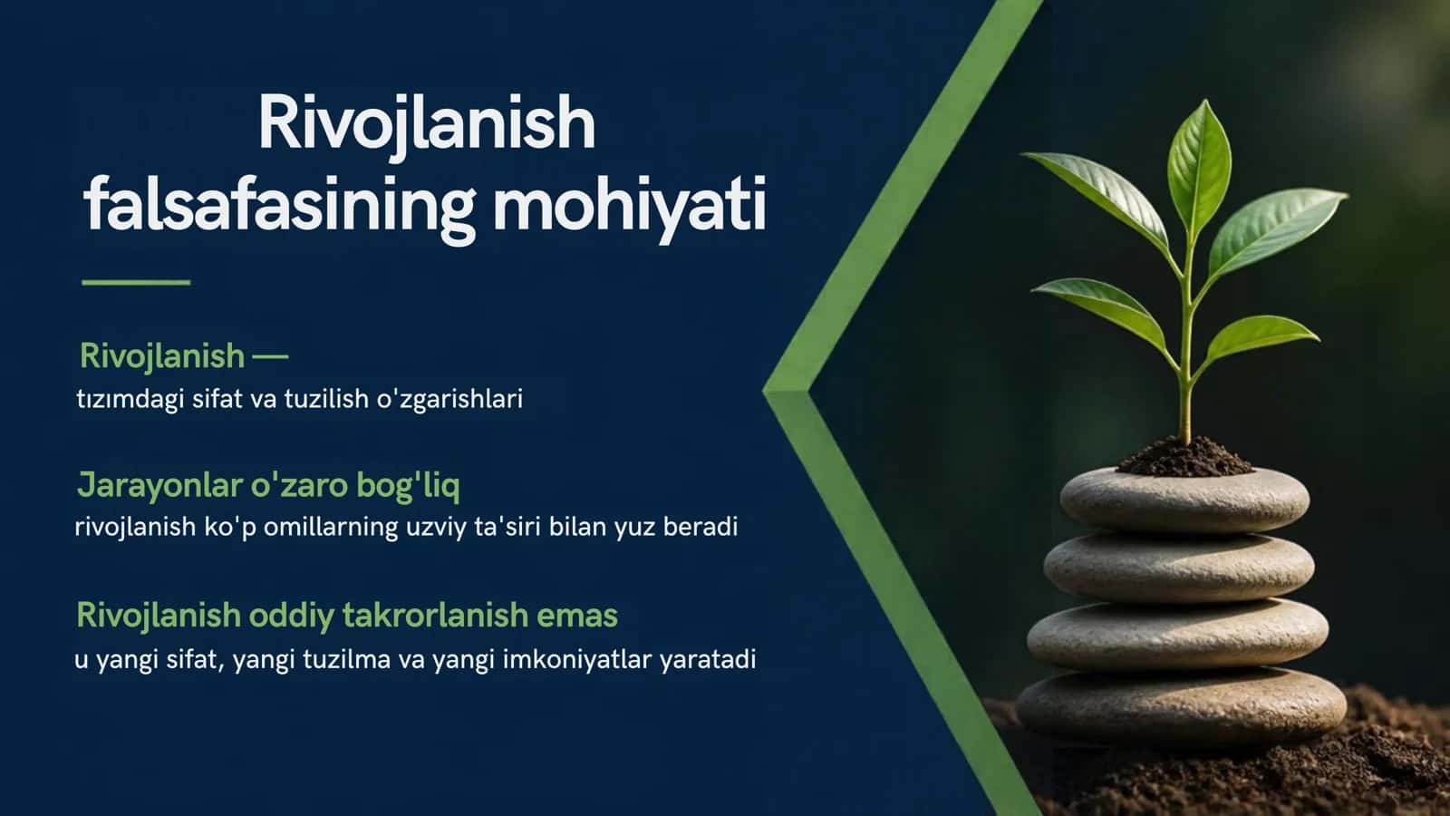 Rivojlanish falsafasi 3