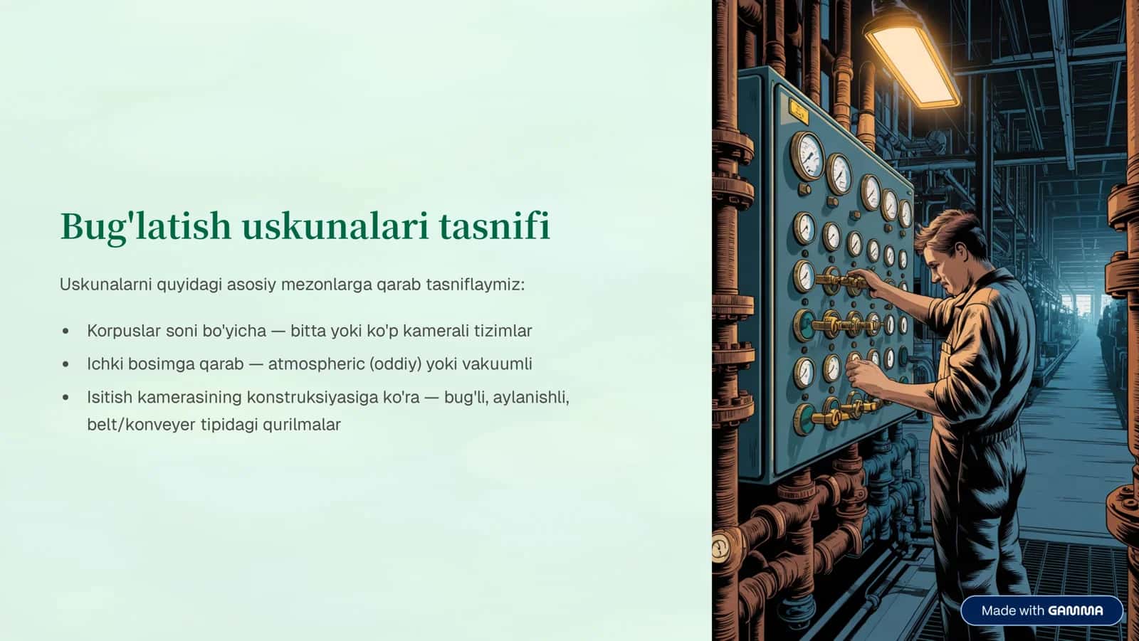 Yorma ishlab chiqarishda bug'latgichlar: turlari va vazifalari 3