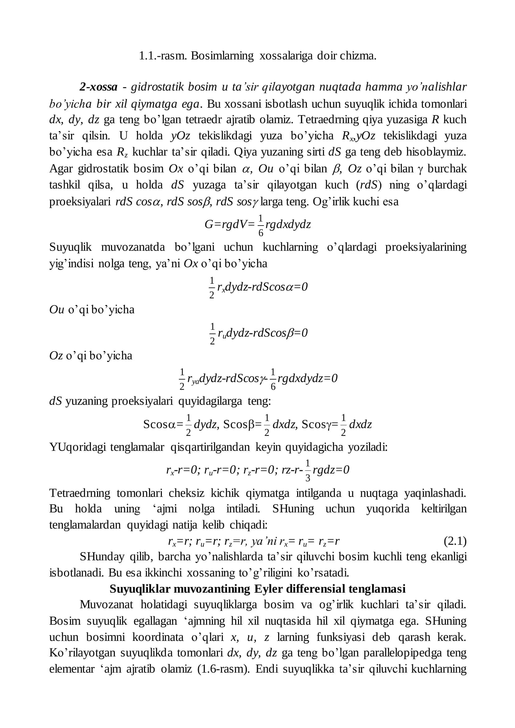 Gidrostatika va gidromashinalar 3