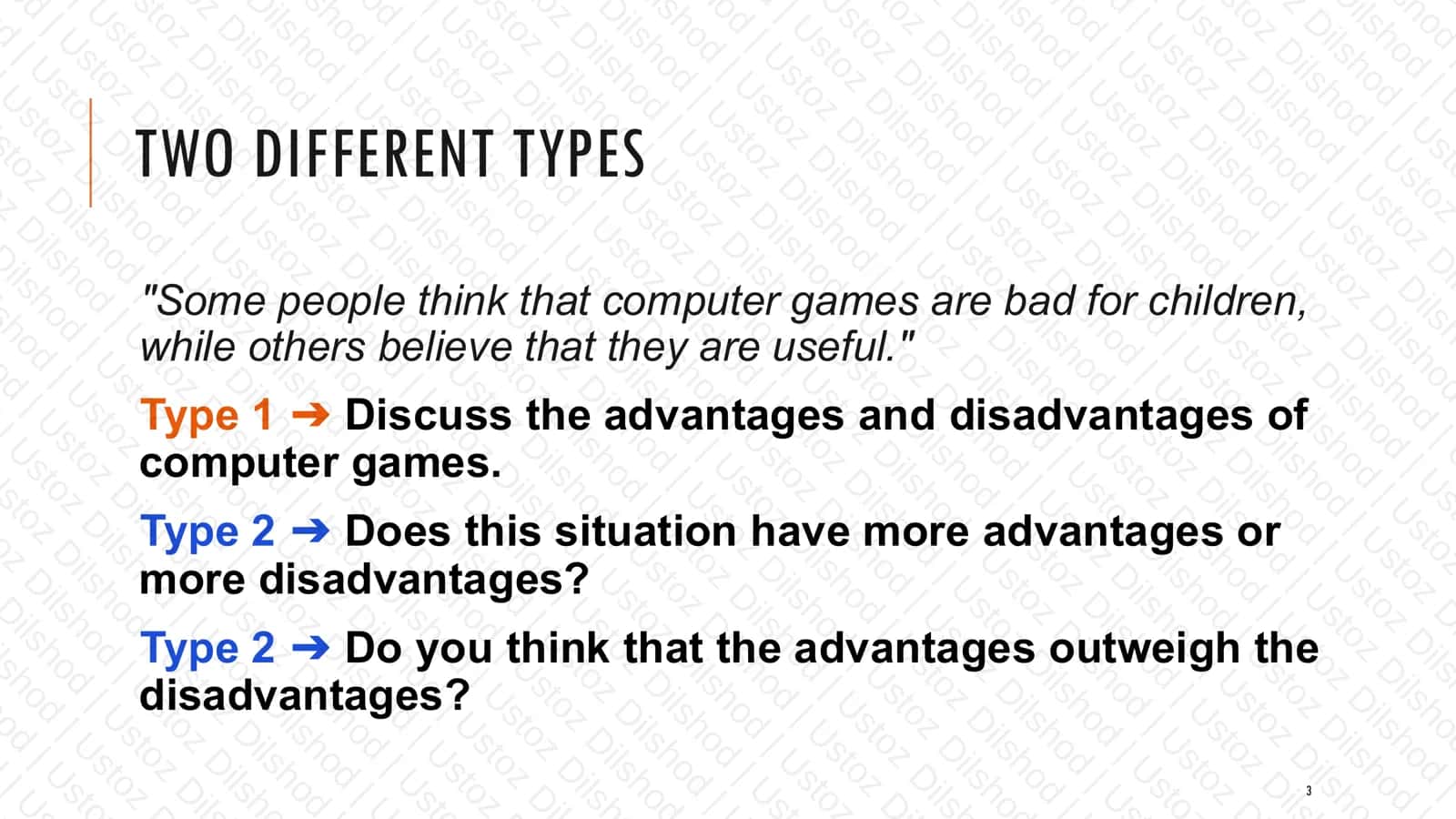 ADVANTAGES & DISADVANTAGES ESSAY 3