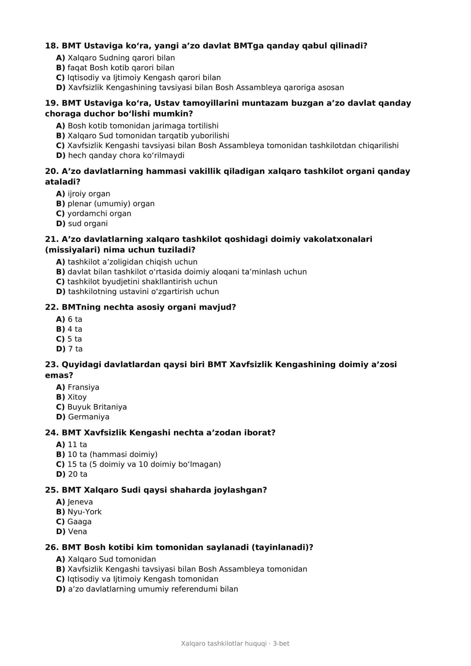 Xalqaro tashkilotlar huquqi 3