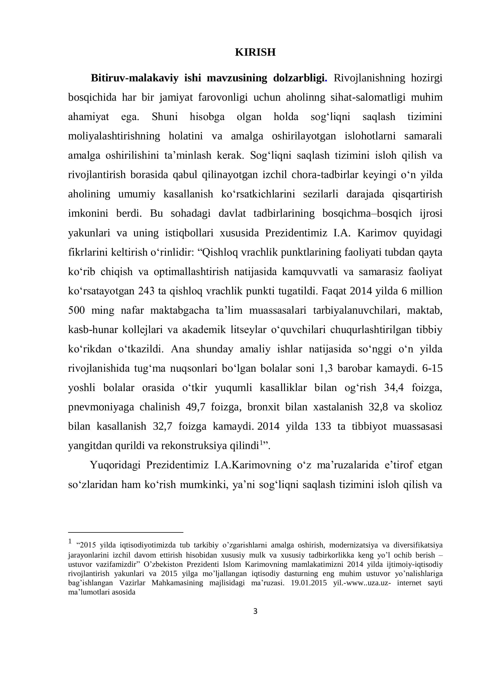 Barqaror rivojlanish uchun pensiya ishi va sog'liqni saqlash tizimini optimallashtirish manbalari bo 3