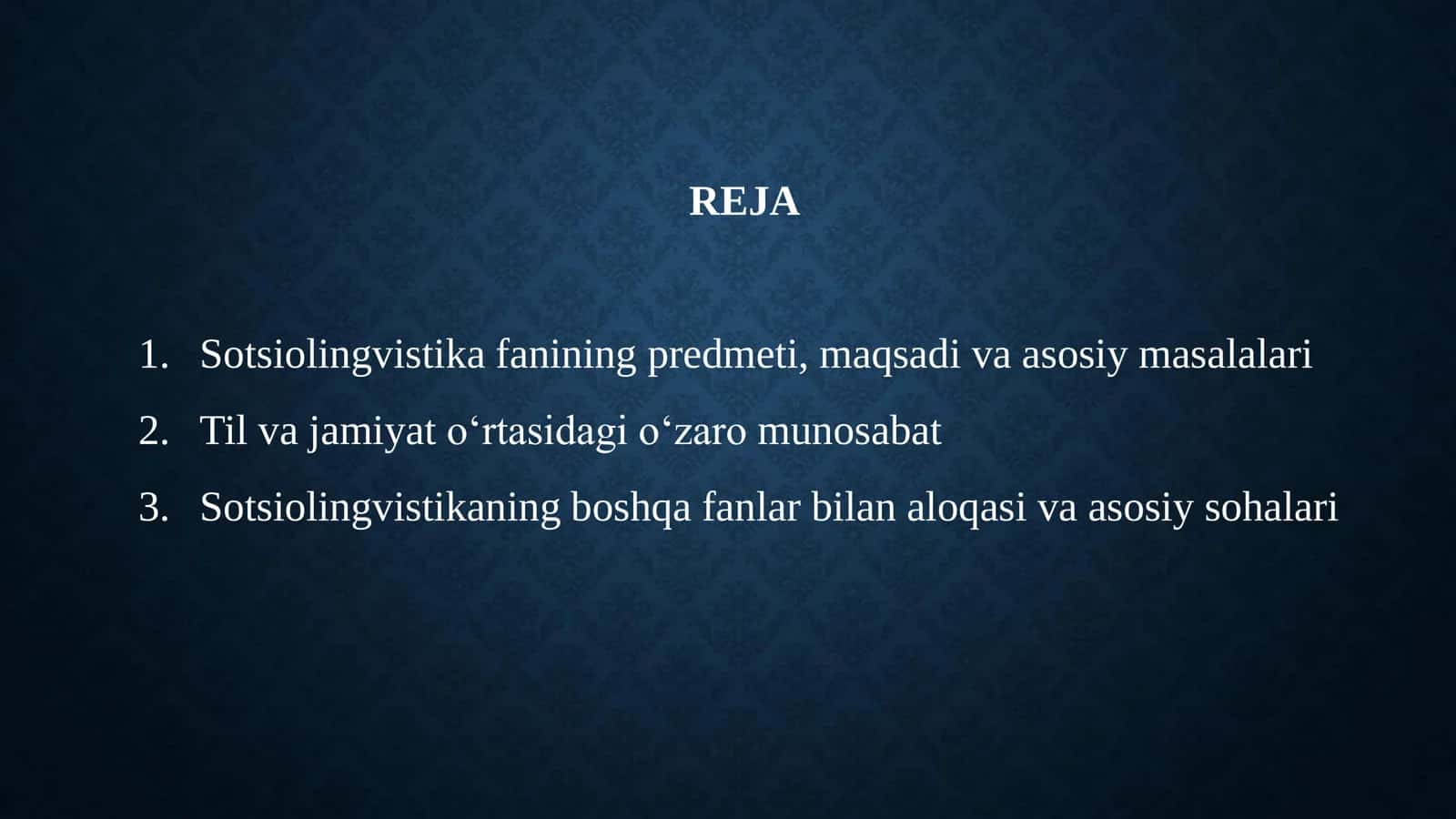 SOTSIOLINGVISTIKA FANINING  ASOSIY MASALALARI.  SOTSIOLINGVISTIKA VA SOHALAR 3