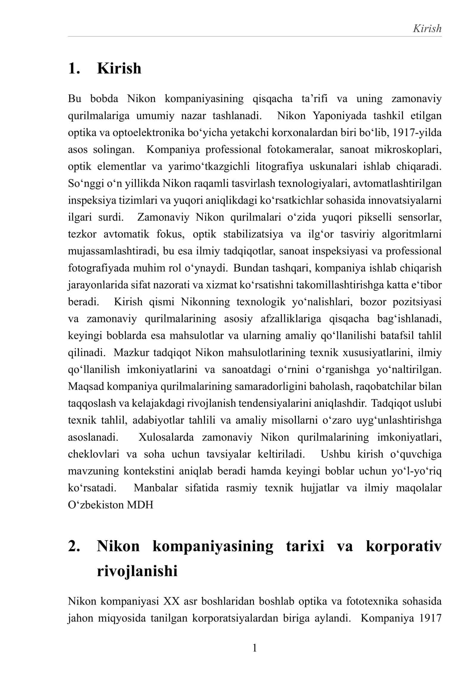 Nikon kompaniyasi va uning zamonaviy qurilmalari 3