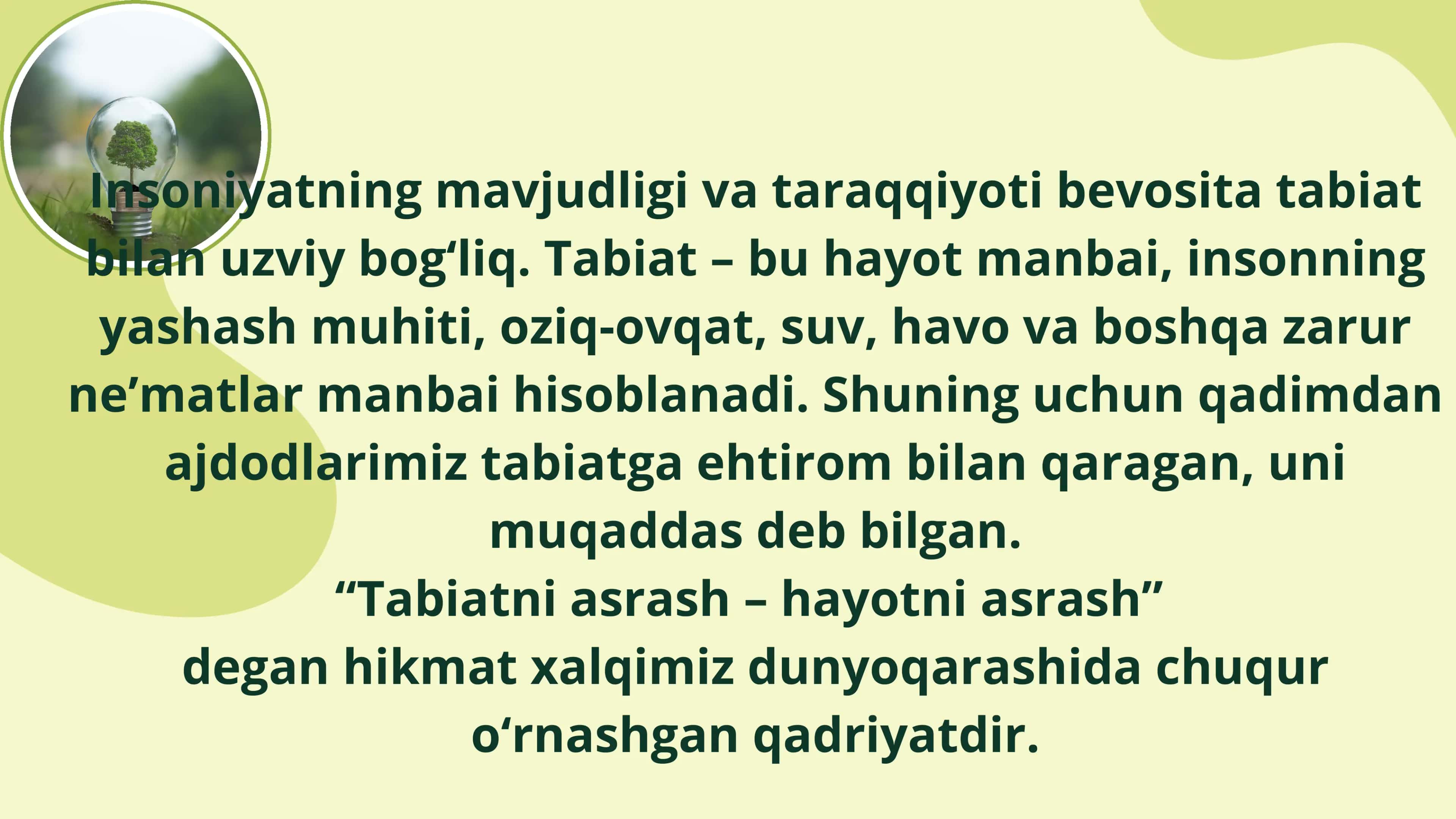 Tabiatni asrashga 3