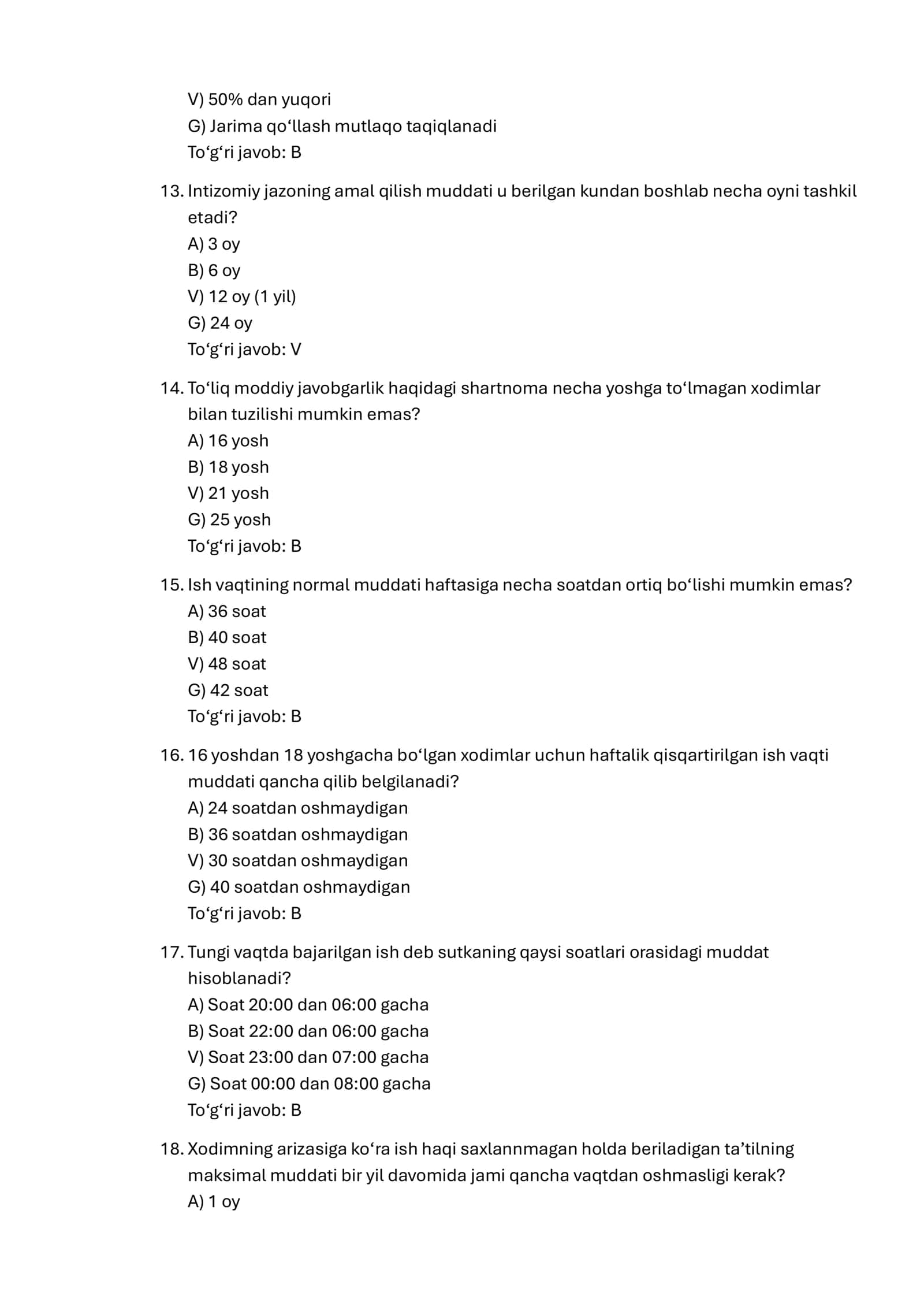 Argost test.Kadrlar boshqaruvi va HR-menejment (Inson resurslari) 300 talik test 3