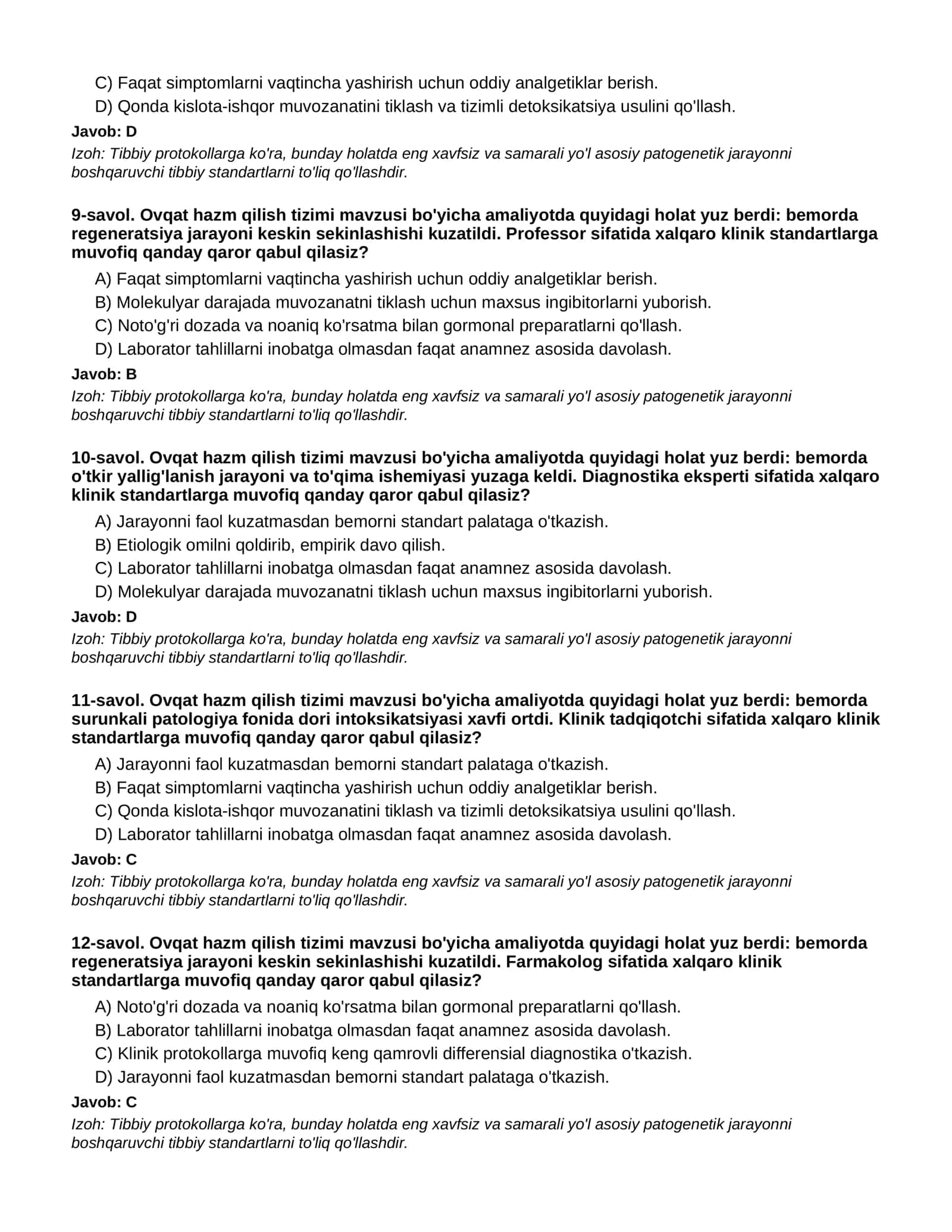 OVQAT HAZM QILISH TIZIMI - 1-QISM 3