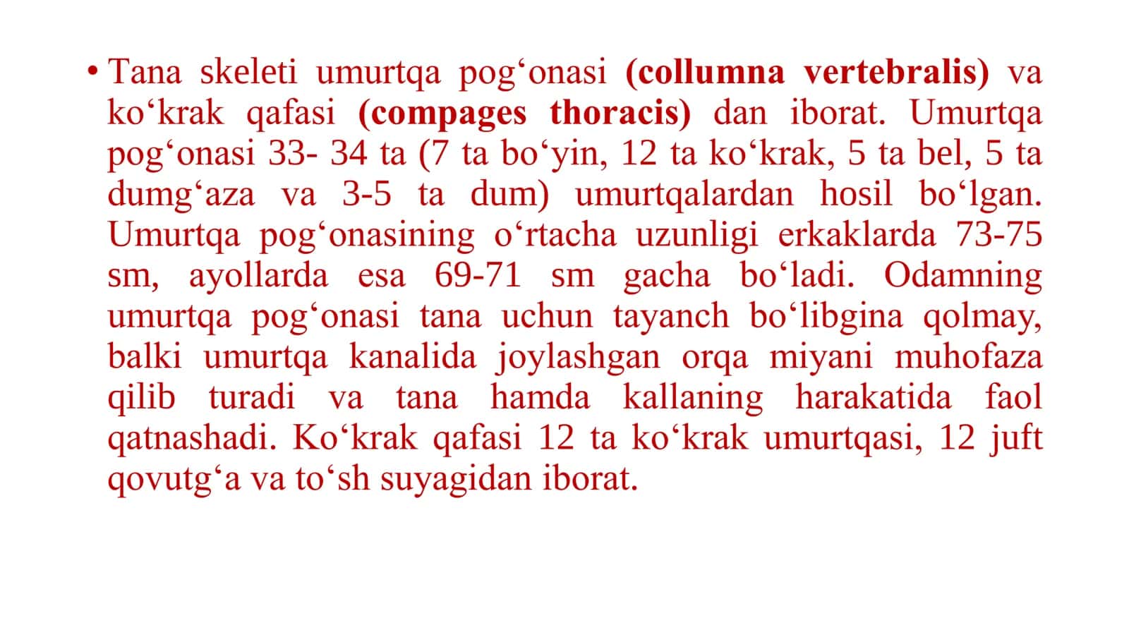 Osteologiyа - suyаklаrning tuzilishini o‘rgаnаdi 3