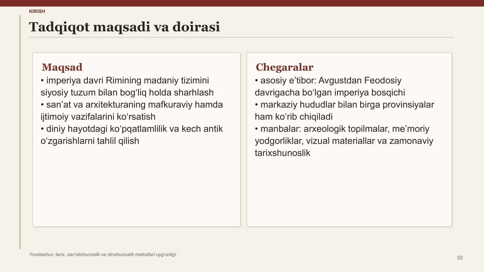 Imperiya davrida Rim madaniyati, san’ati, arxitekturasi va dini 3