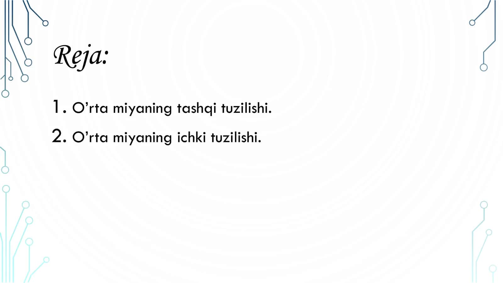 Anatomiya oʻrta miya 3