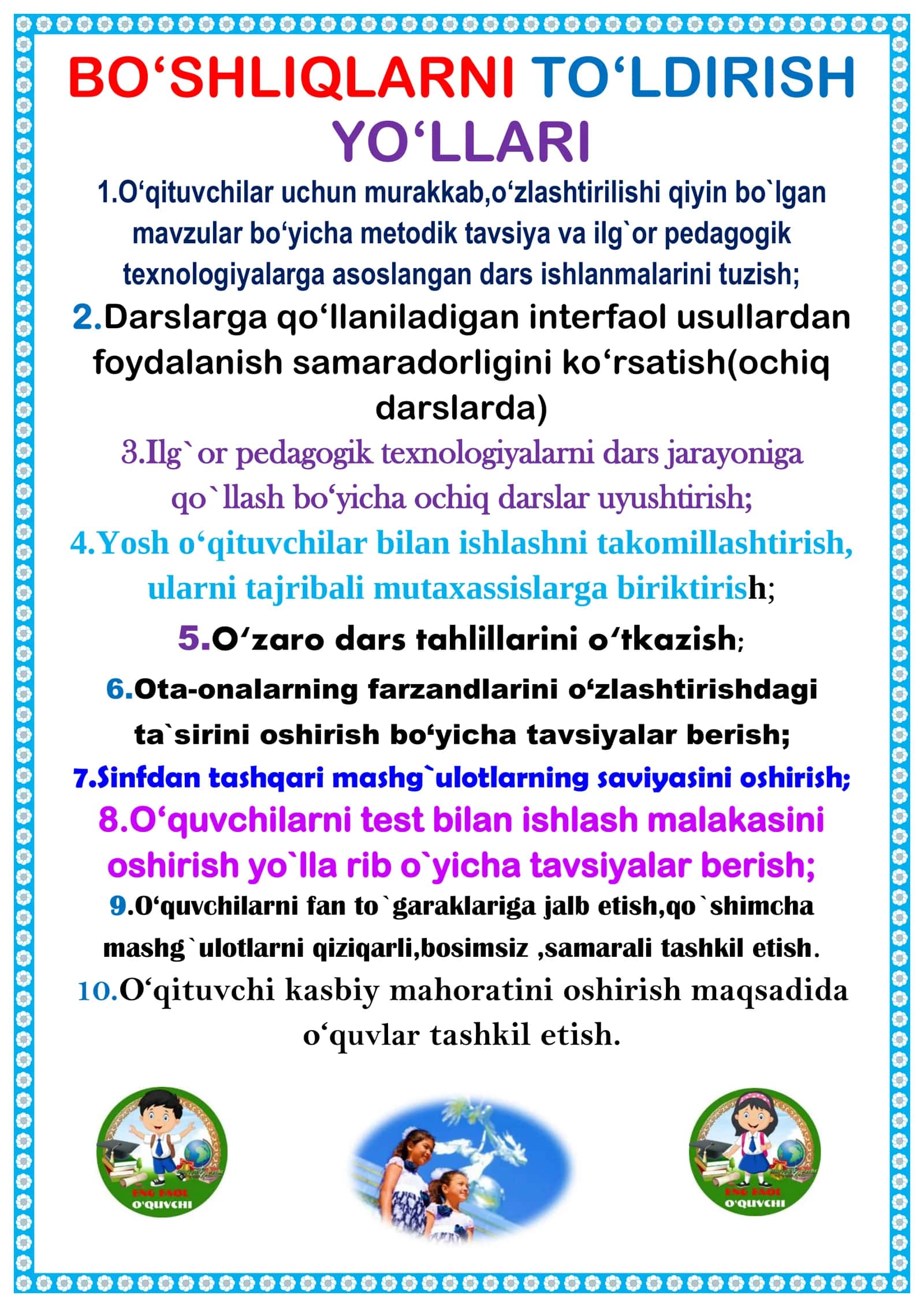 O'quvchilarni bo'sh o'zlashtirishga tayyorlash 3