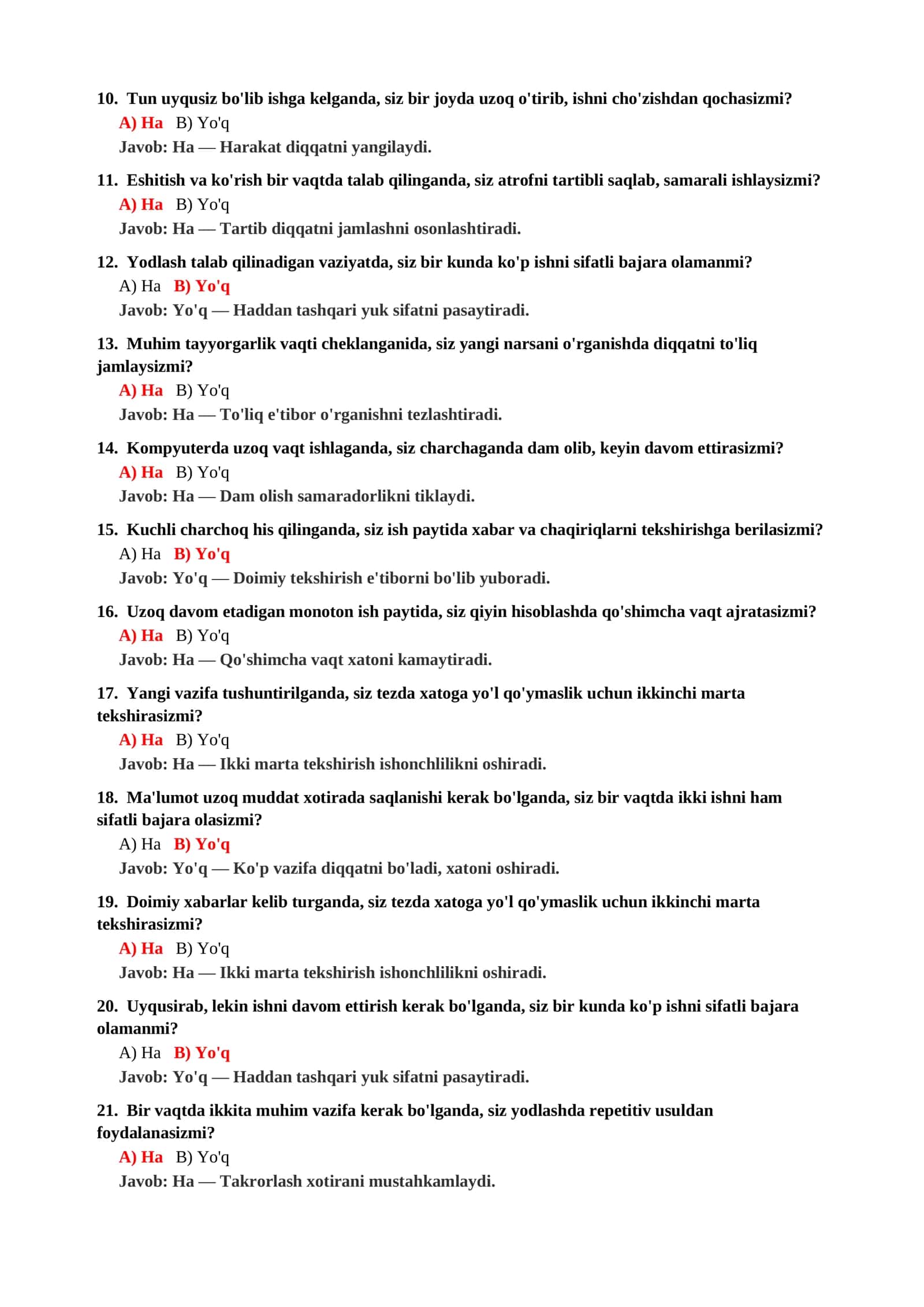 Talaba Test Savollari 3