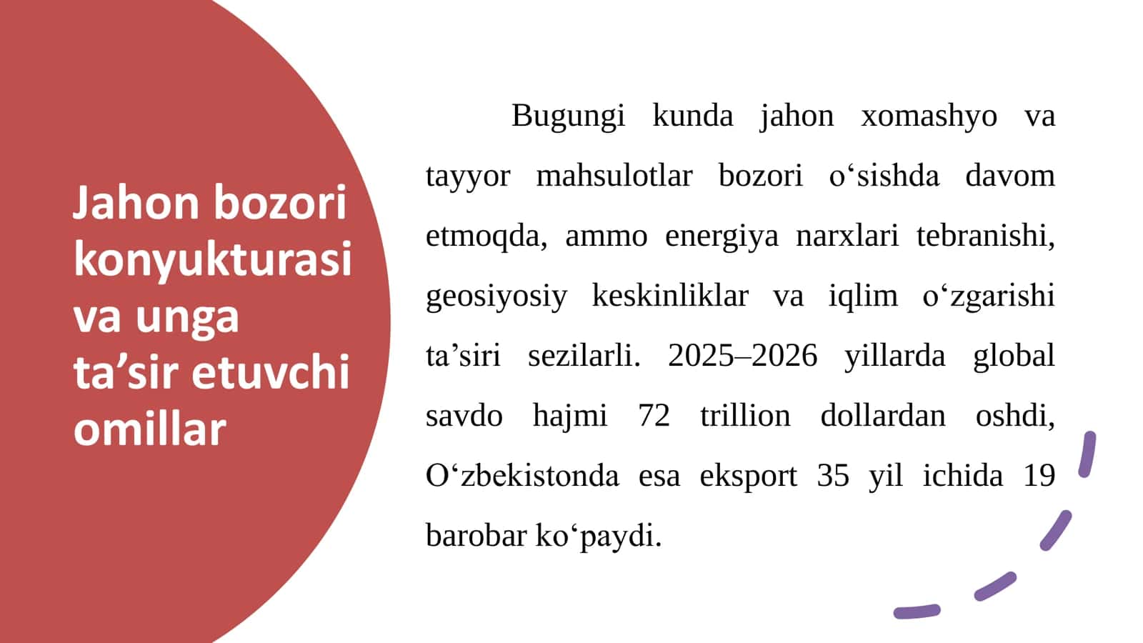 Jahon xomashyo va tayyor mahsulotlar bozori 3