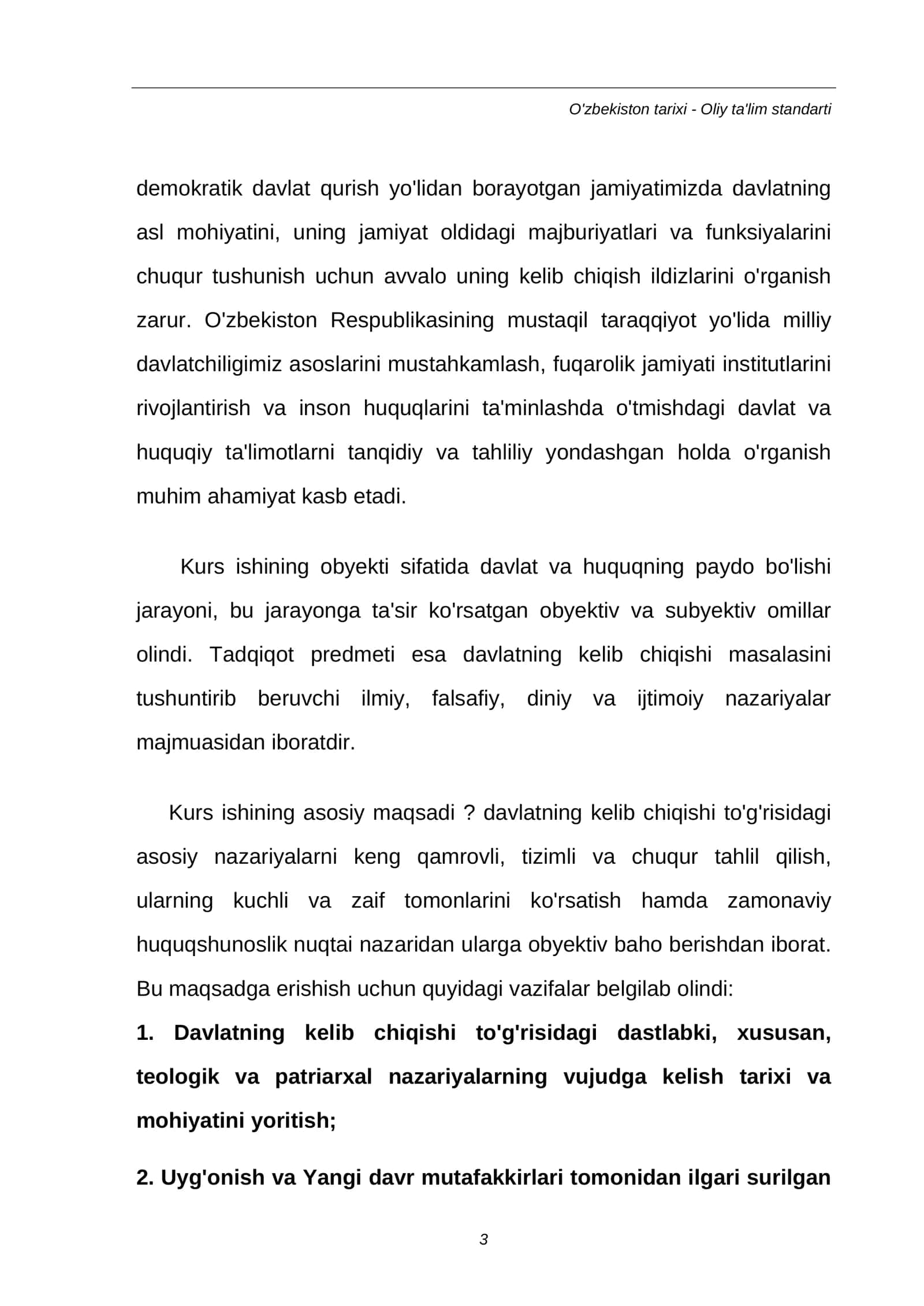 Davlat va huquq nazariyasi: davlatning kelib chiqish nazariyalari 3