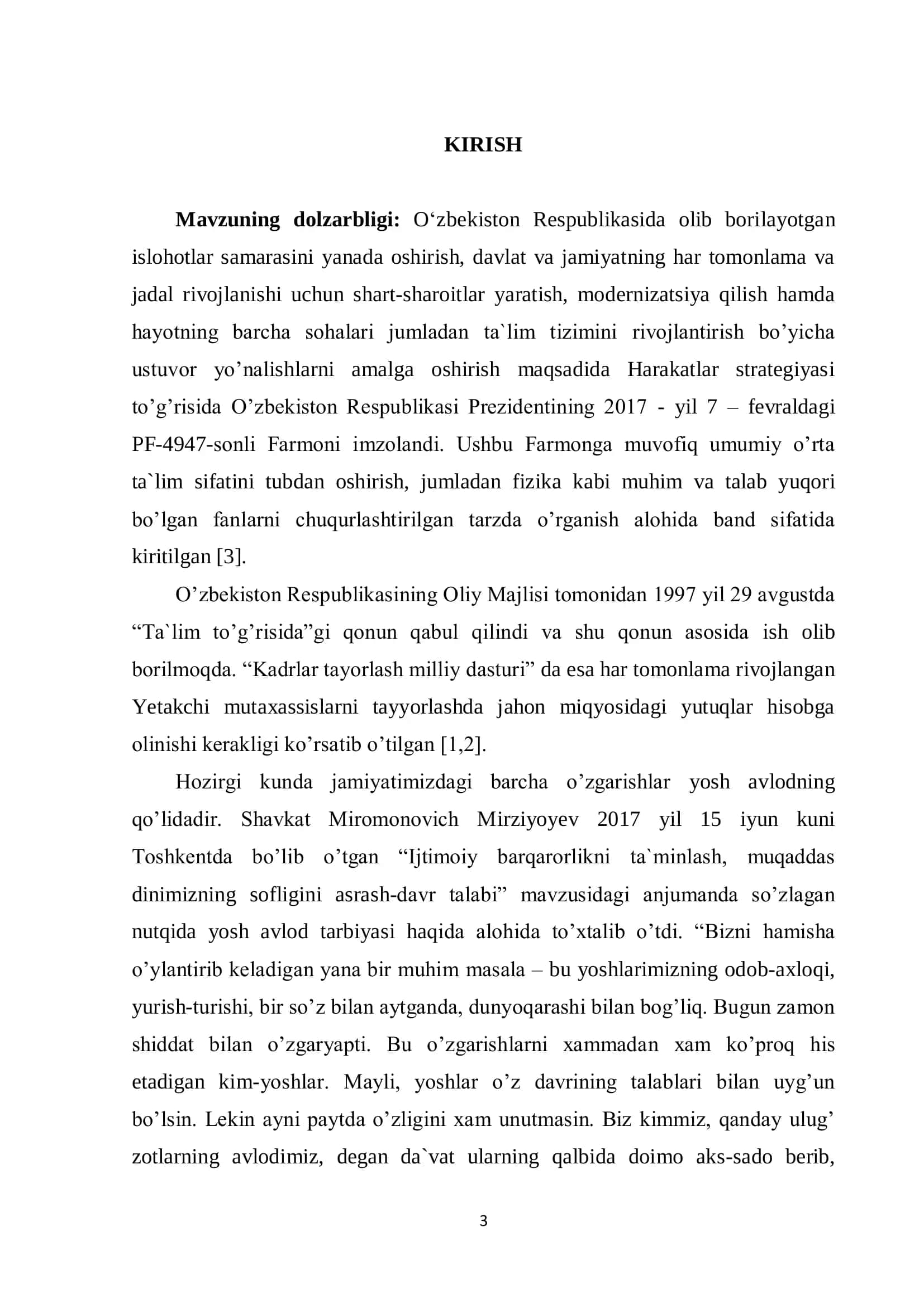 MEXANIK SISTEMALAR GARMONIK TEBRANISHLARINING BA’ZI MASALALARI 3