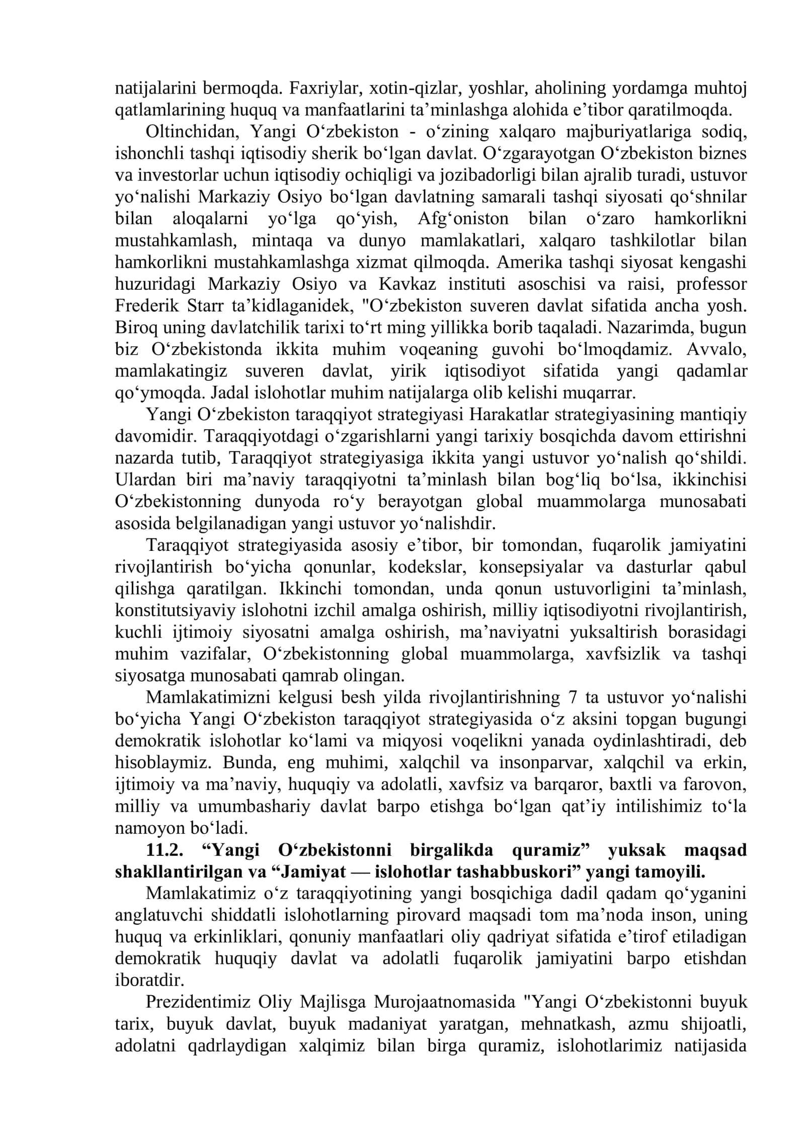 Yangi O‘zbekiston ijtimoiy-siyosiy, iqtisodiy va madaniy hayotida 3