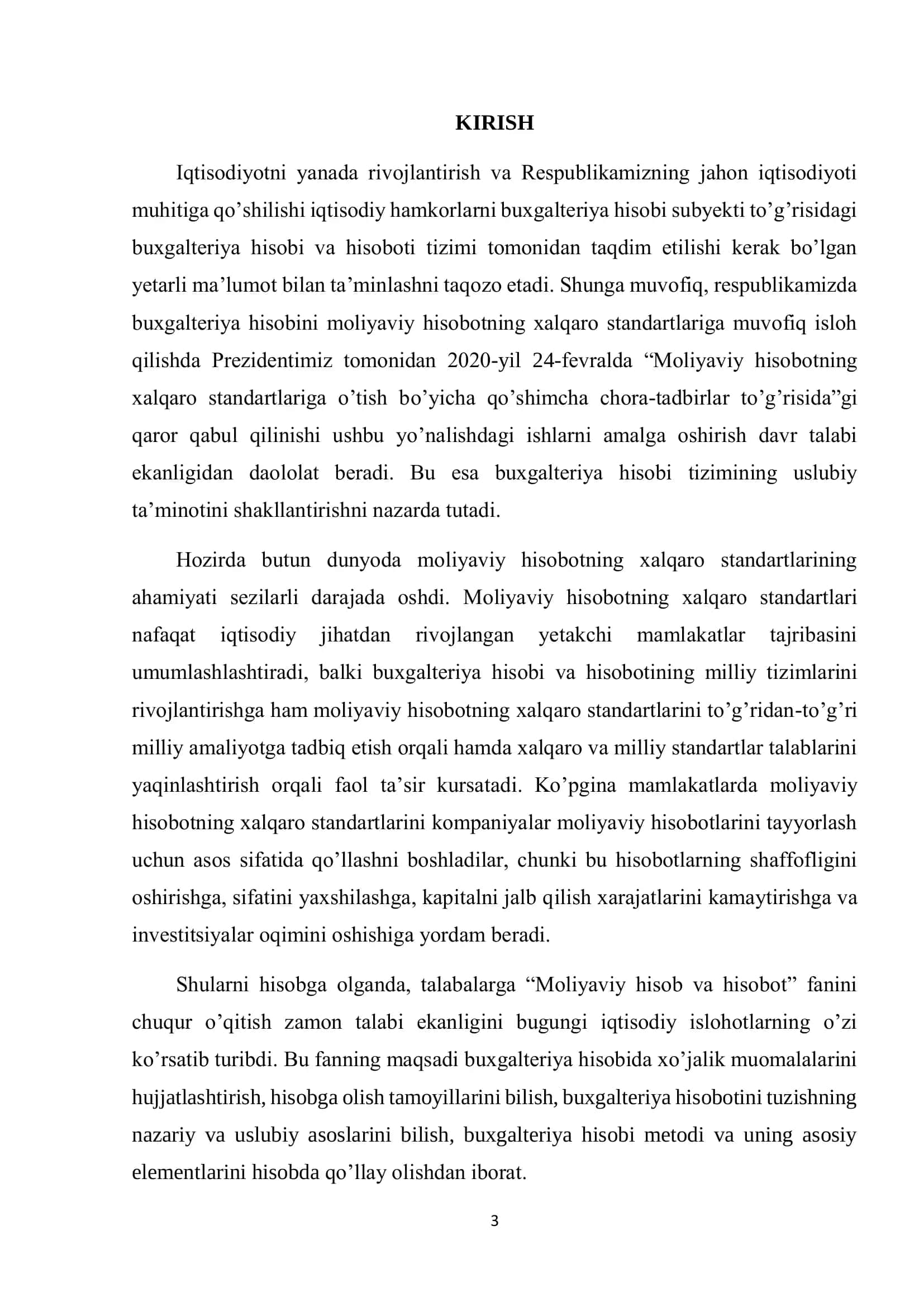 Maqsadli tushumlar, subsidiya va grantlar hisobini yuritish 3