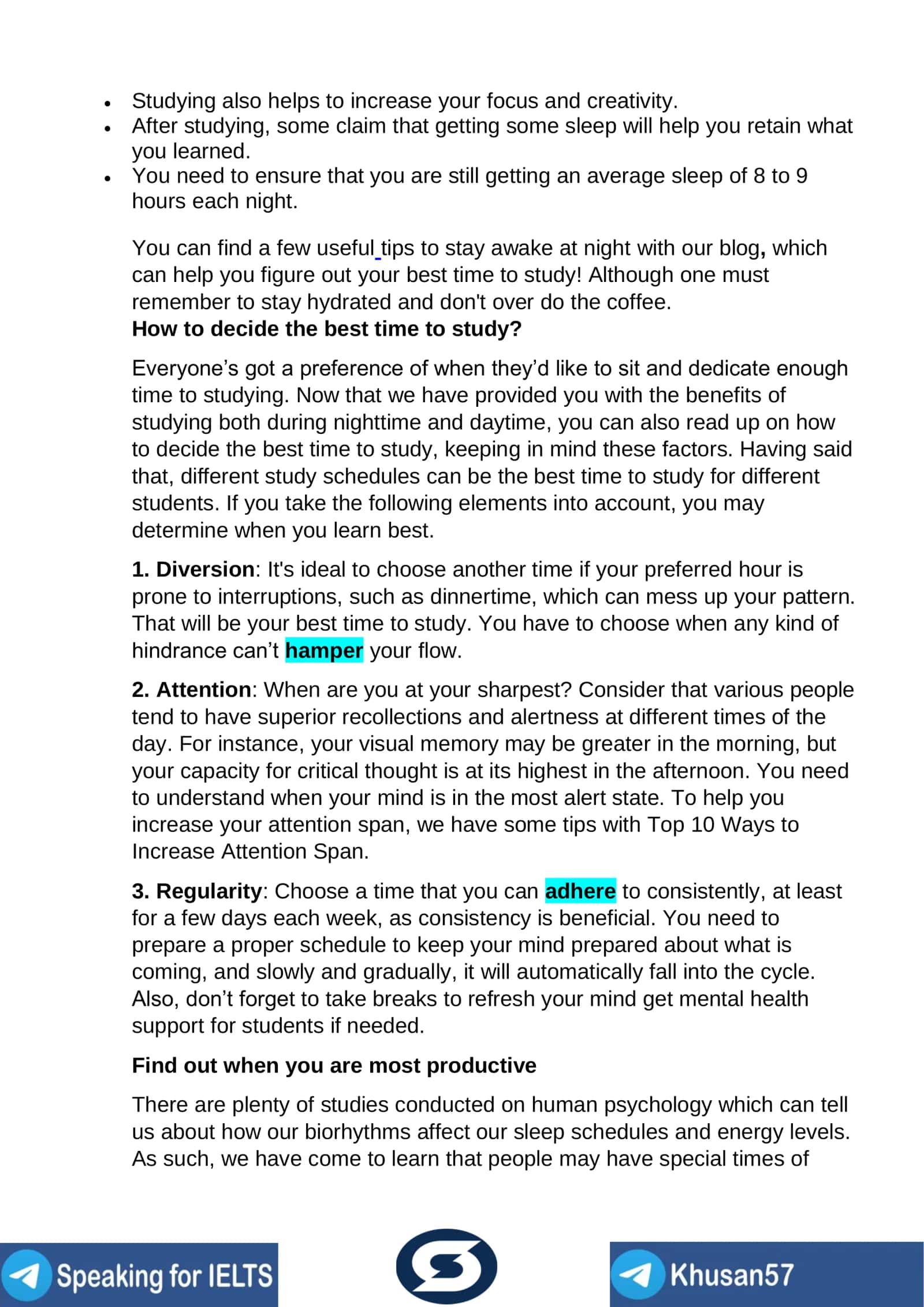 When is the Best Time to Study: Morning, Evening or Night? 3