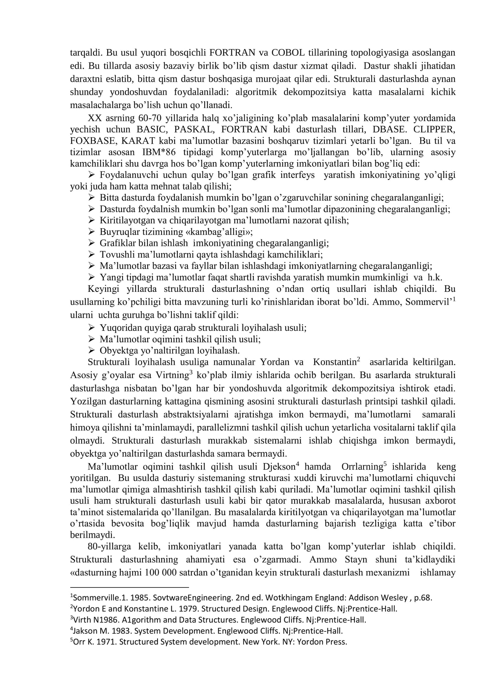ZAMONAVIY DASTURLASH TEXNOLOGIYALARI. OBYEKTGA YO’NALTILRILGAN DASTURLASH TILLARI. C++ DASTURLASH TILINING ASOSIY KONSTRUKTSIYALARI VA TIZIMDA QO’LLASH XUSUSIYATLARI 3