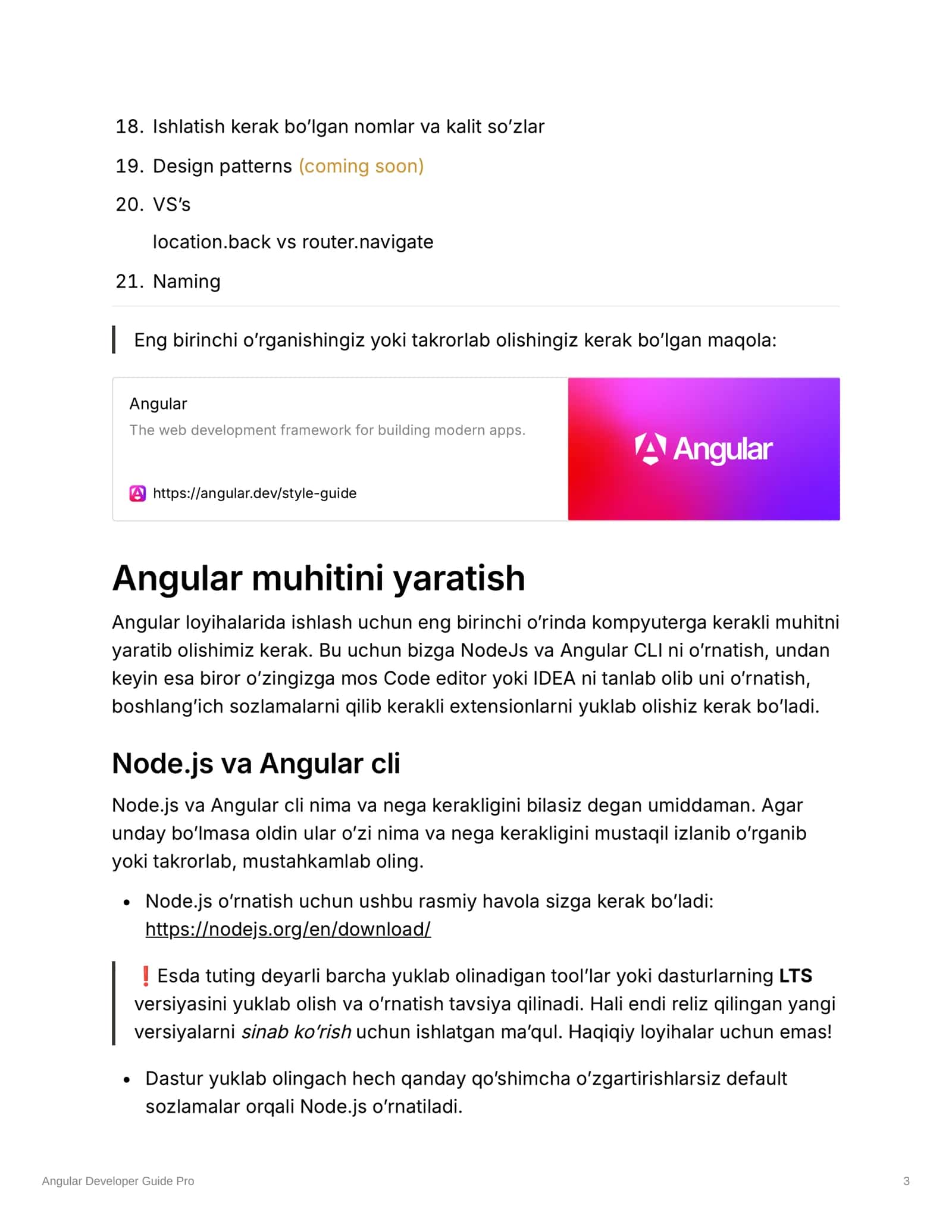 Angular Developer Guide Pro v1 3