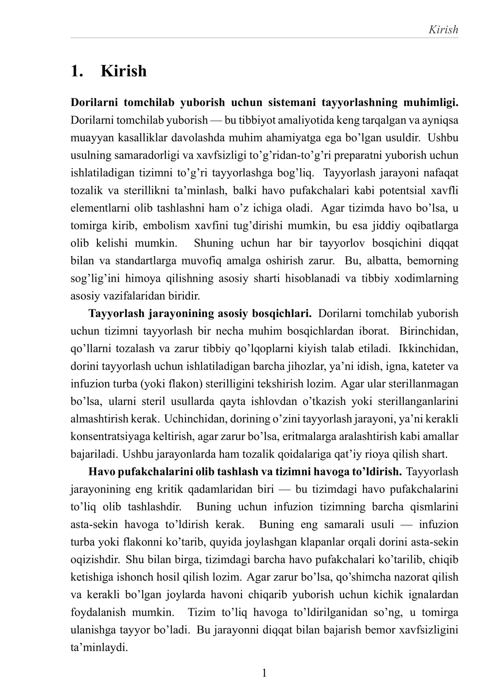 Dorilarni tomchilab yuborish uchun sistemani tayyorlash 3