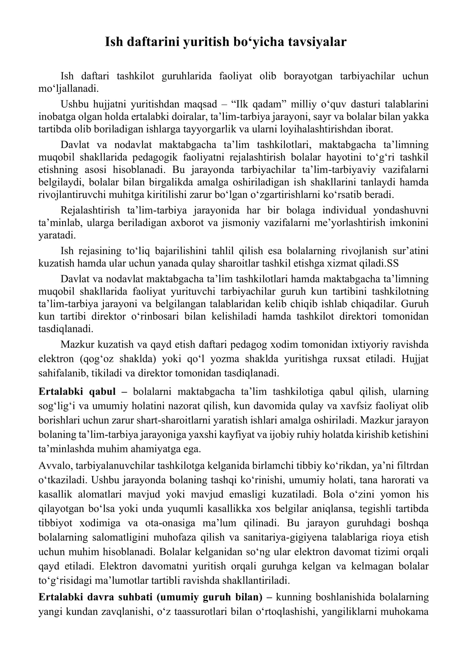 TARBIYACHI ISH DAFTARI 2026 YIL 3