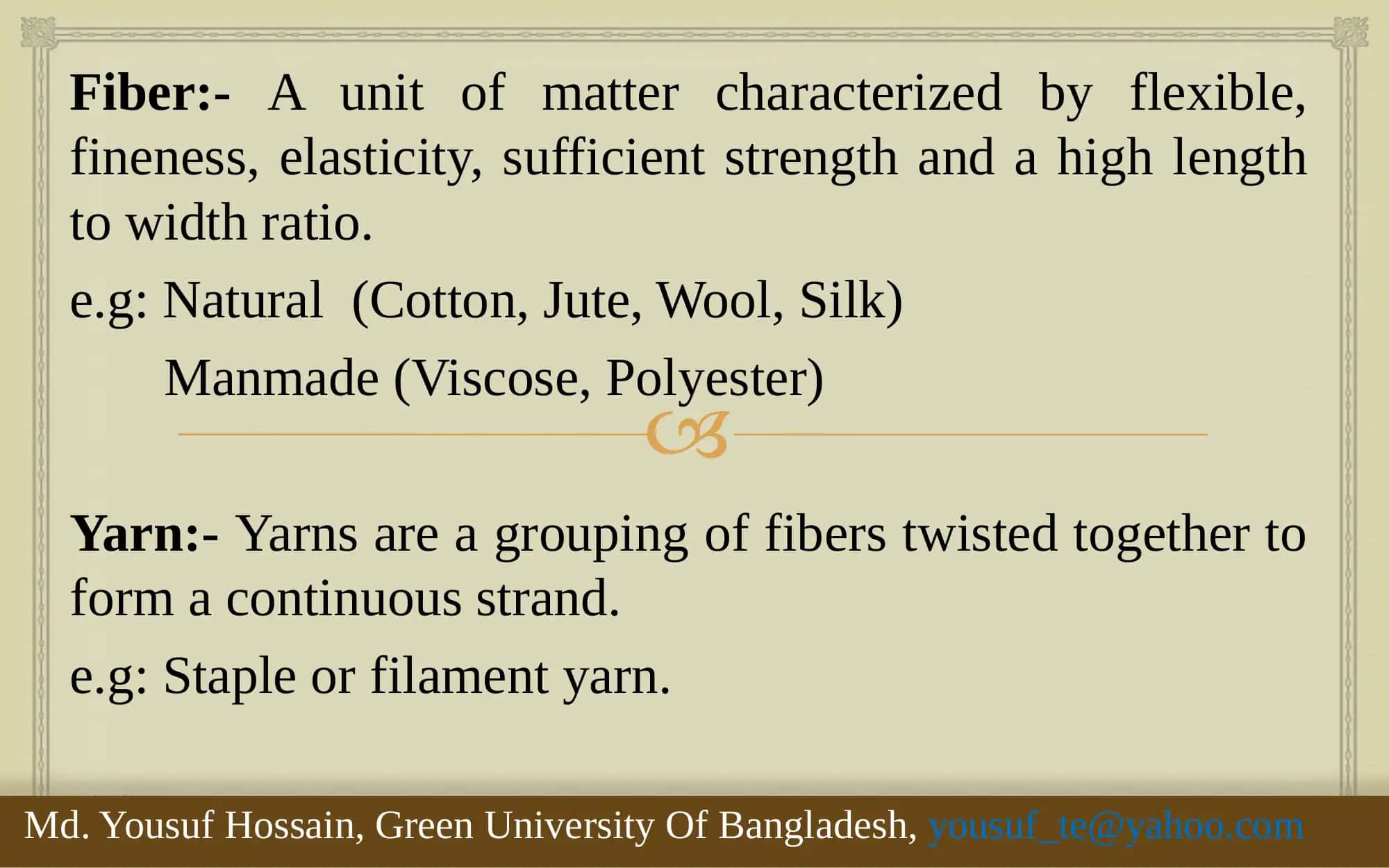 Yarn Manufacturing Presentation 3