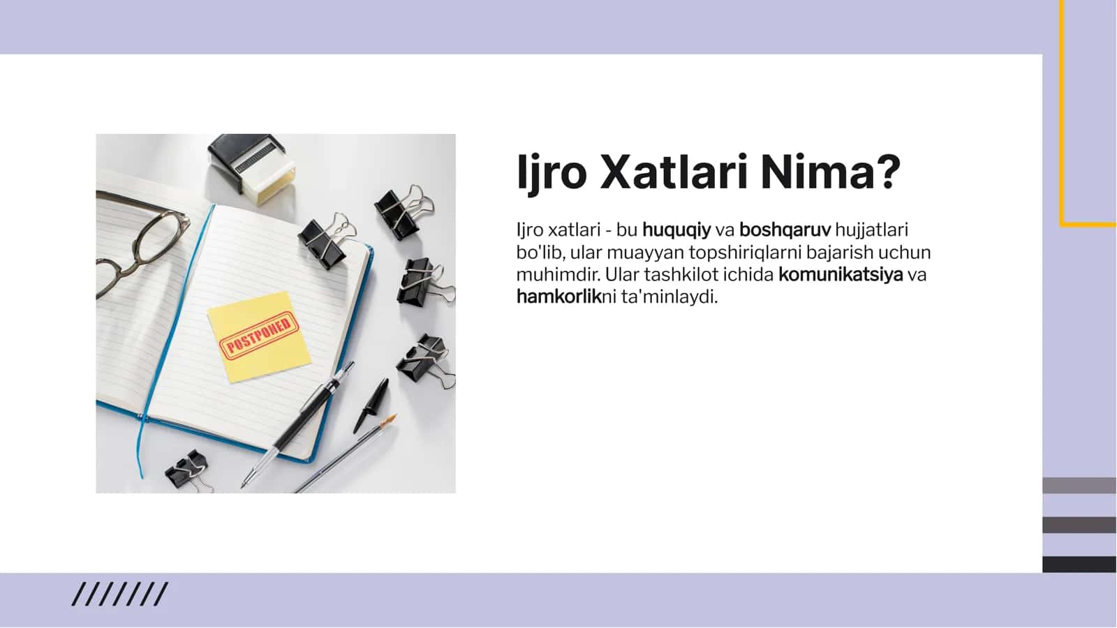 Ijro Xatlarini Berish 3