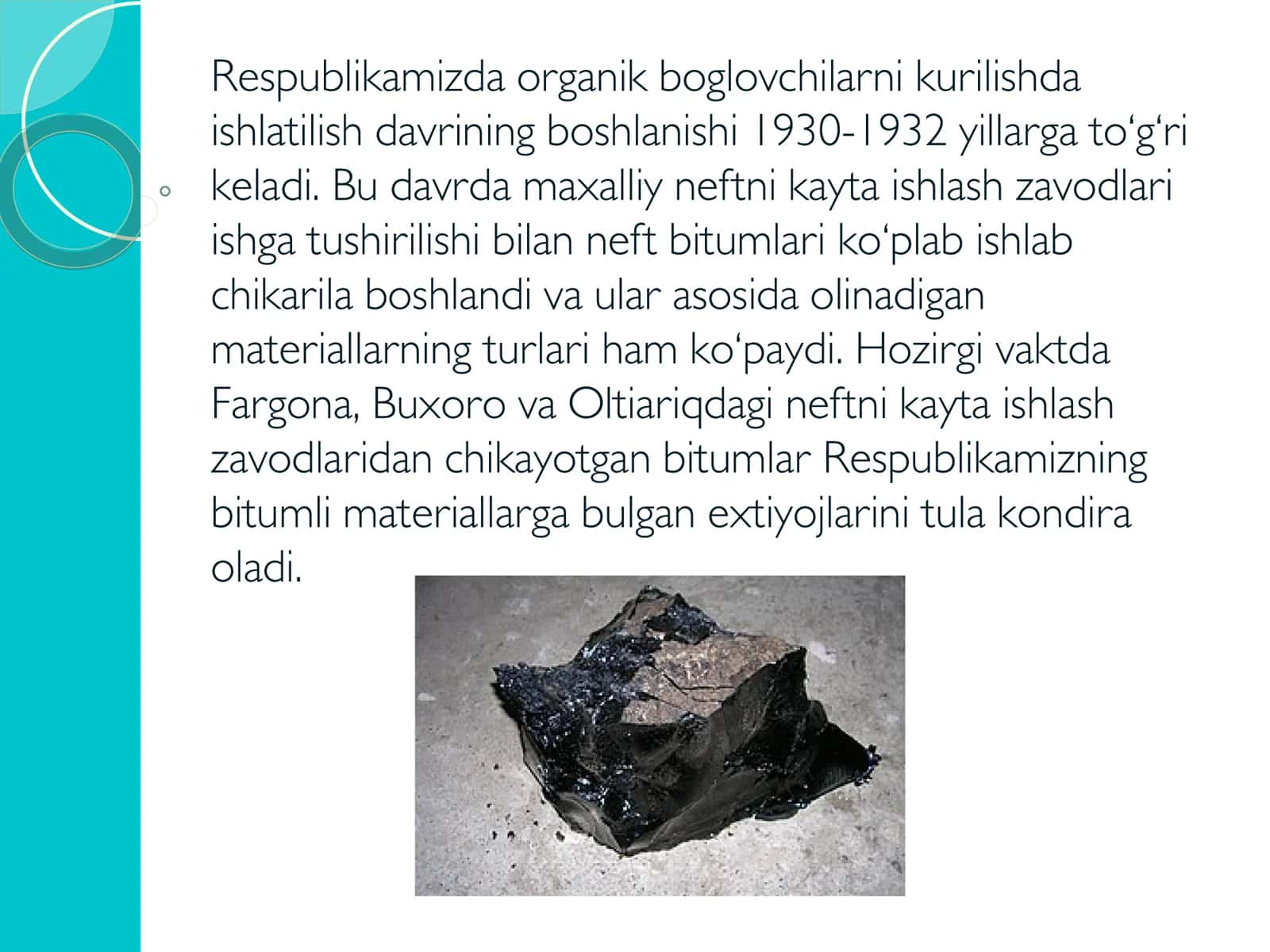 Bitumli zamonaviy qurilish ashyolari 3