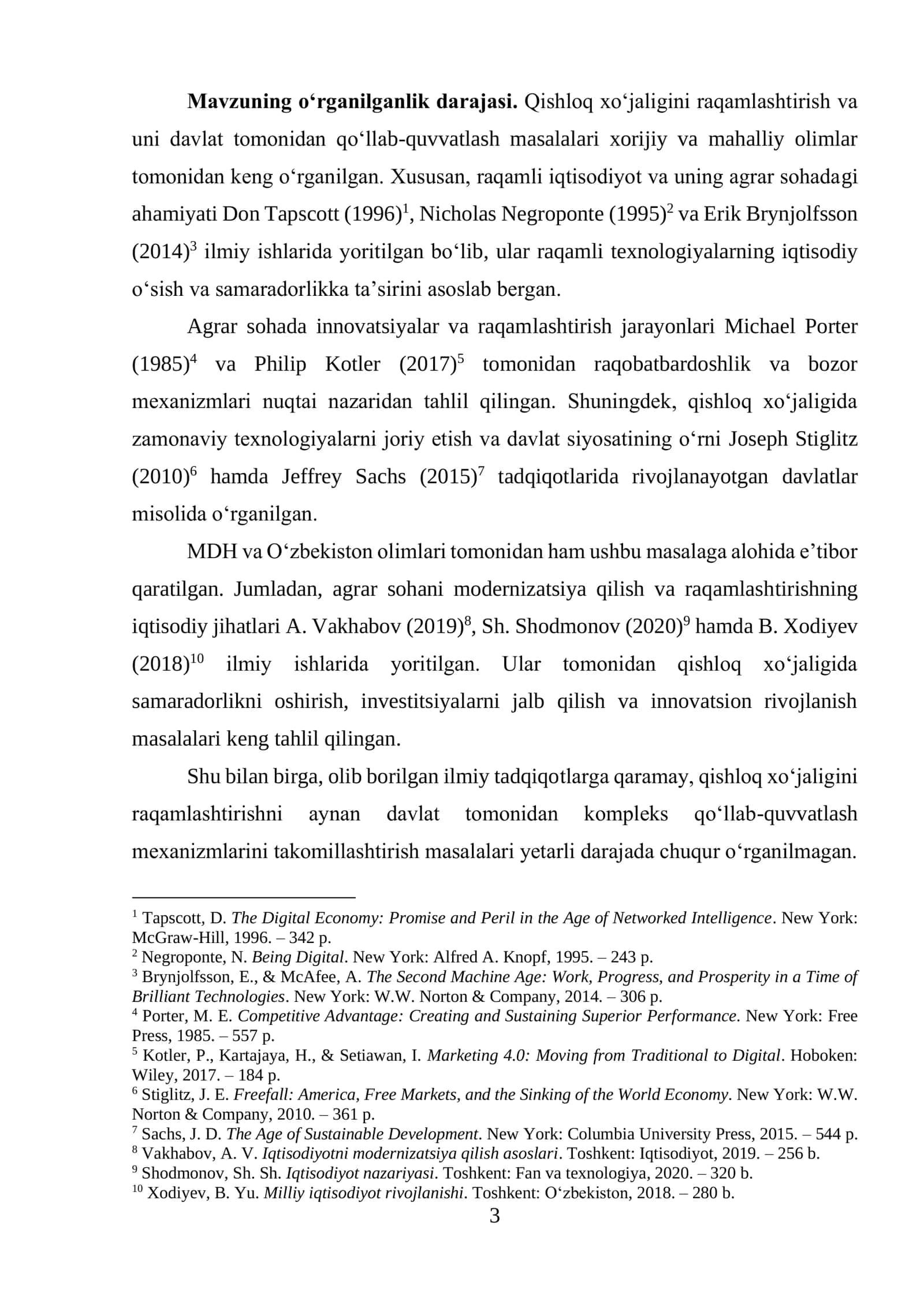 Qishloq xo‘jaligini raqamlashtirishni davlat tomonidan qo‘llab-quvvatlash 3