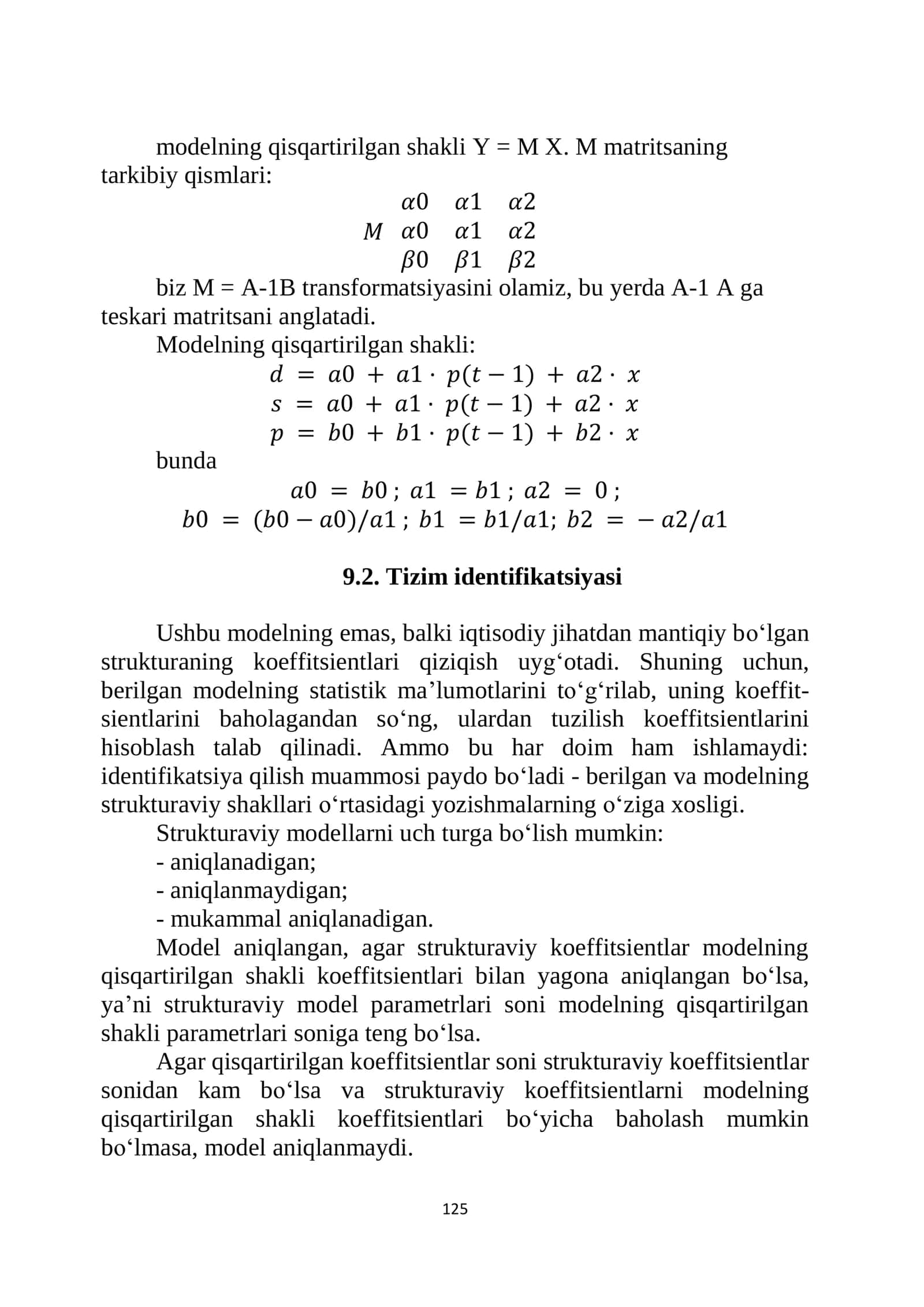 ekonometrik tenglamalar 3