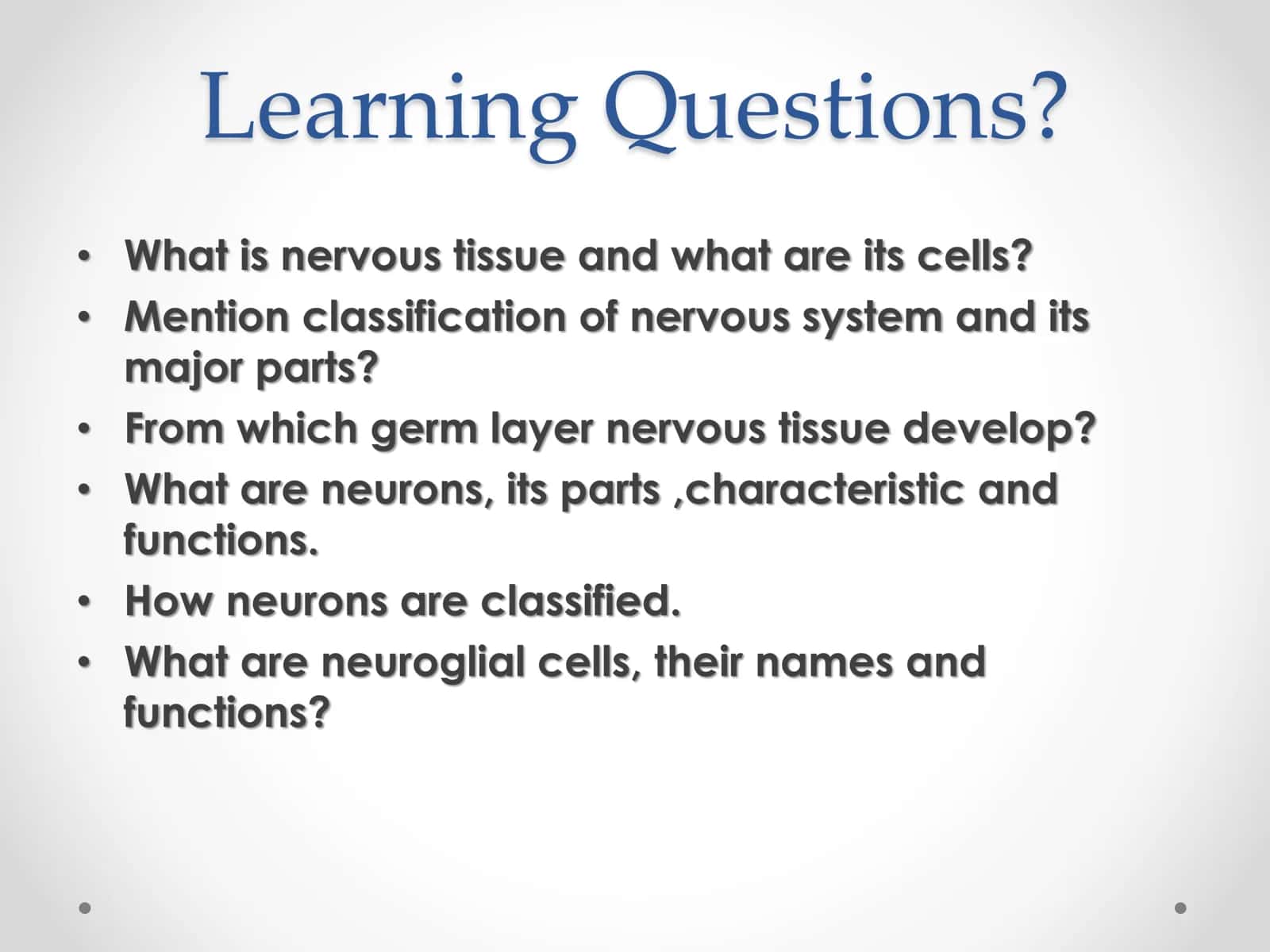 NERVOUS TISSUE 3