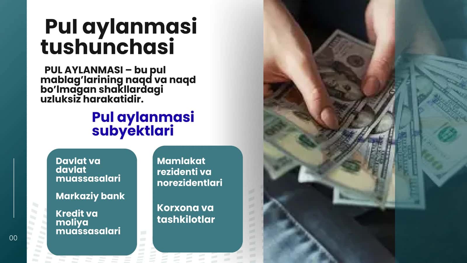 Pul aylanmasi va uning tarkibi 3