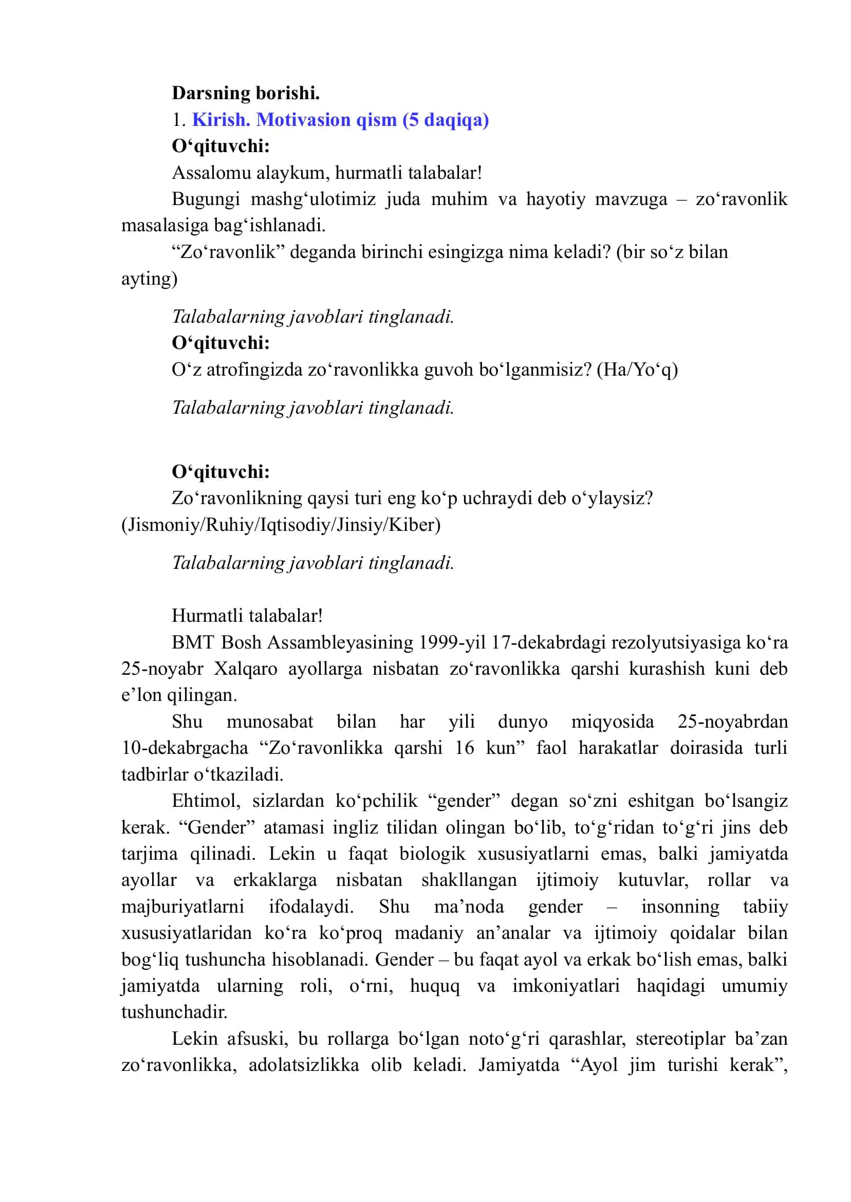 "Kelajak soati" darsining Oliy ta’lim muassasalari talabalari uchun mashg‘ulot ssenariysi 3