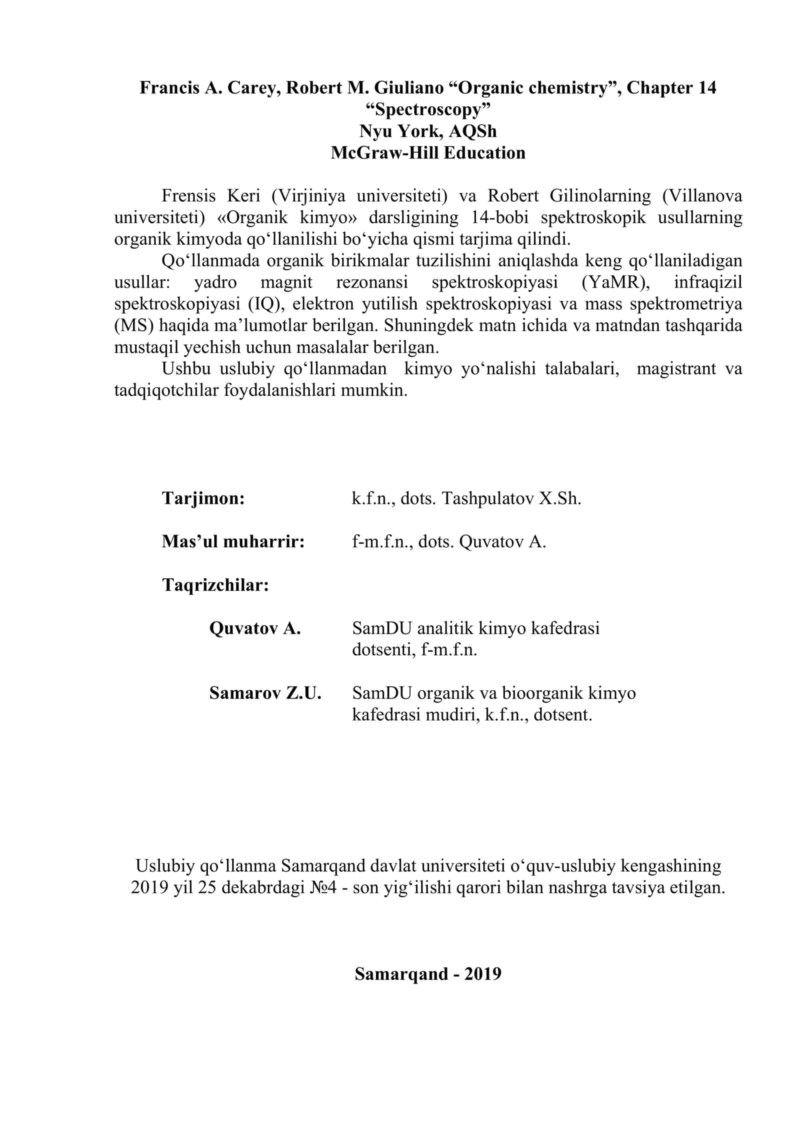 ORGANIK Spektroskopiya 3