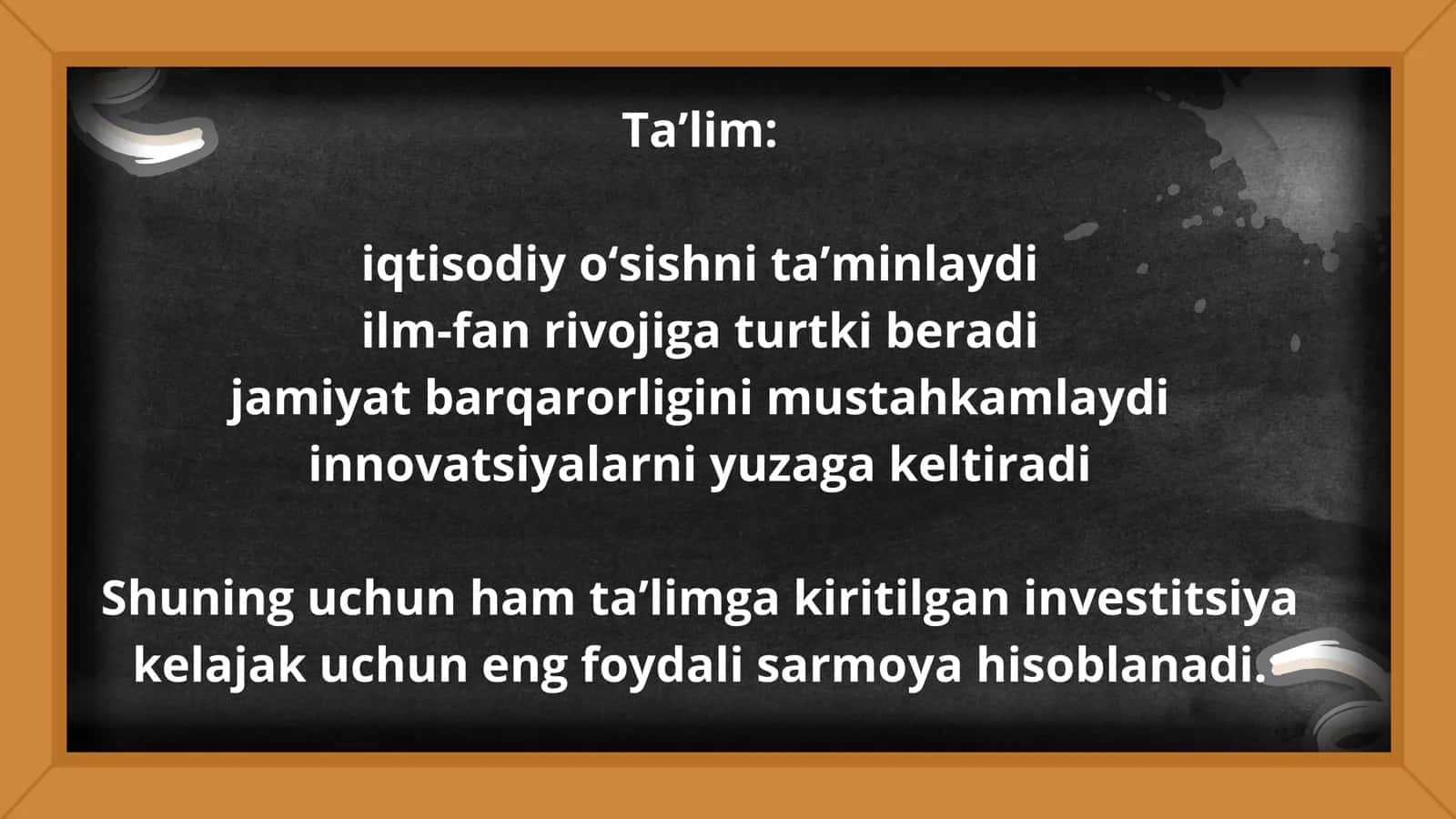Ta’lim – O‘zbekiston Respublikasi rivojlanishining ustuvor yo‘nalishi sifatida 3