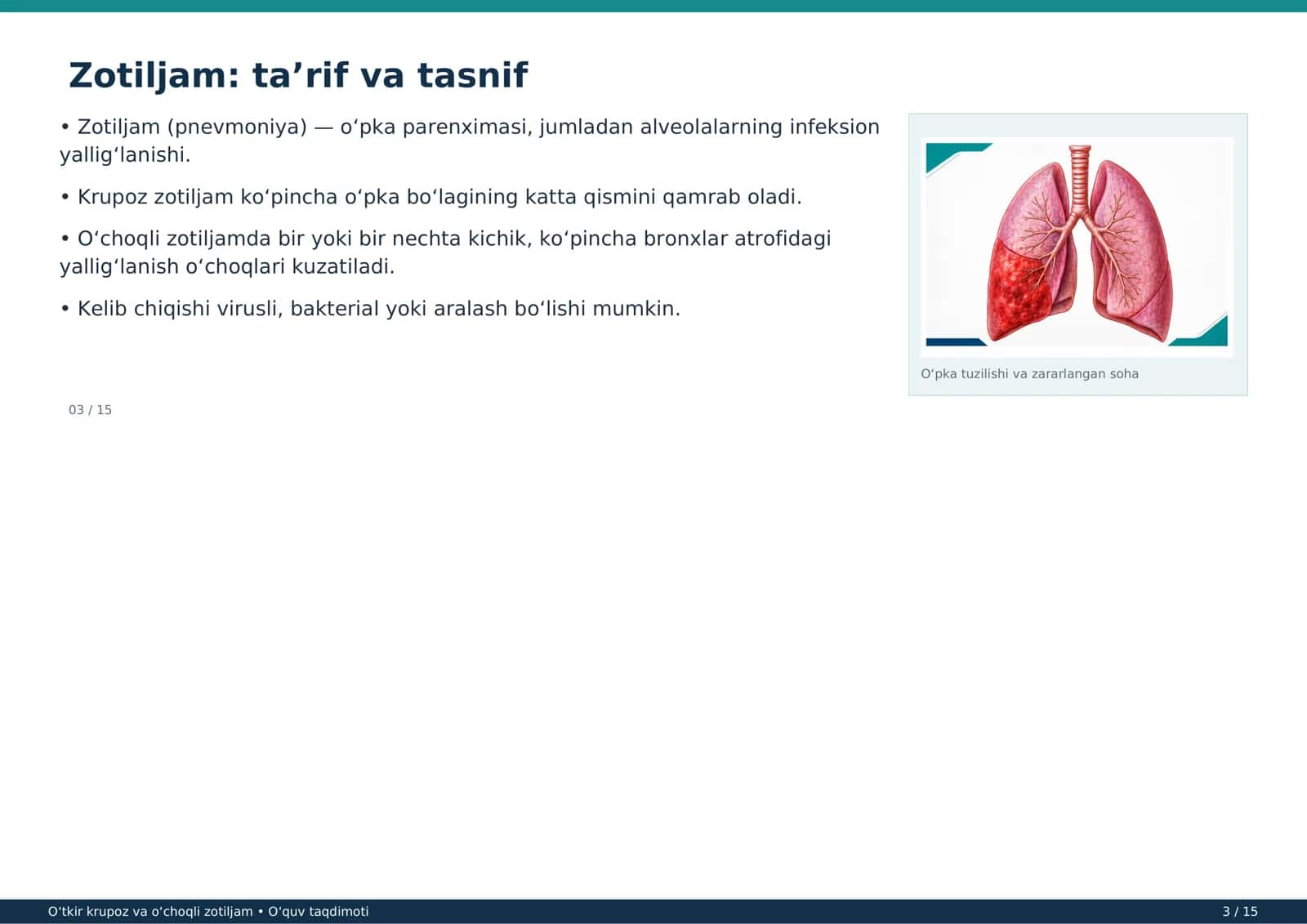 Oʻtkir krupoz va oʻchoqli zotiljam 3