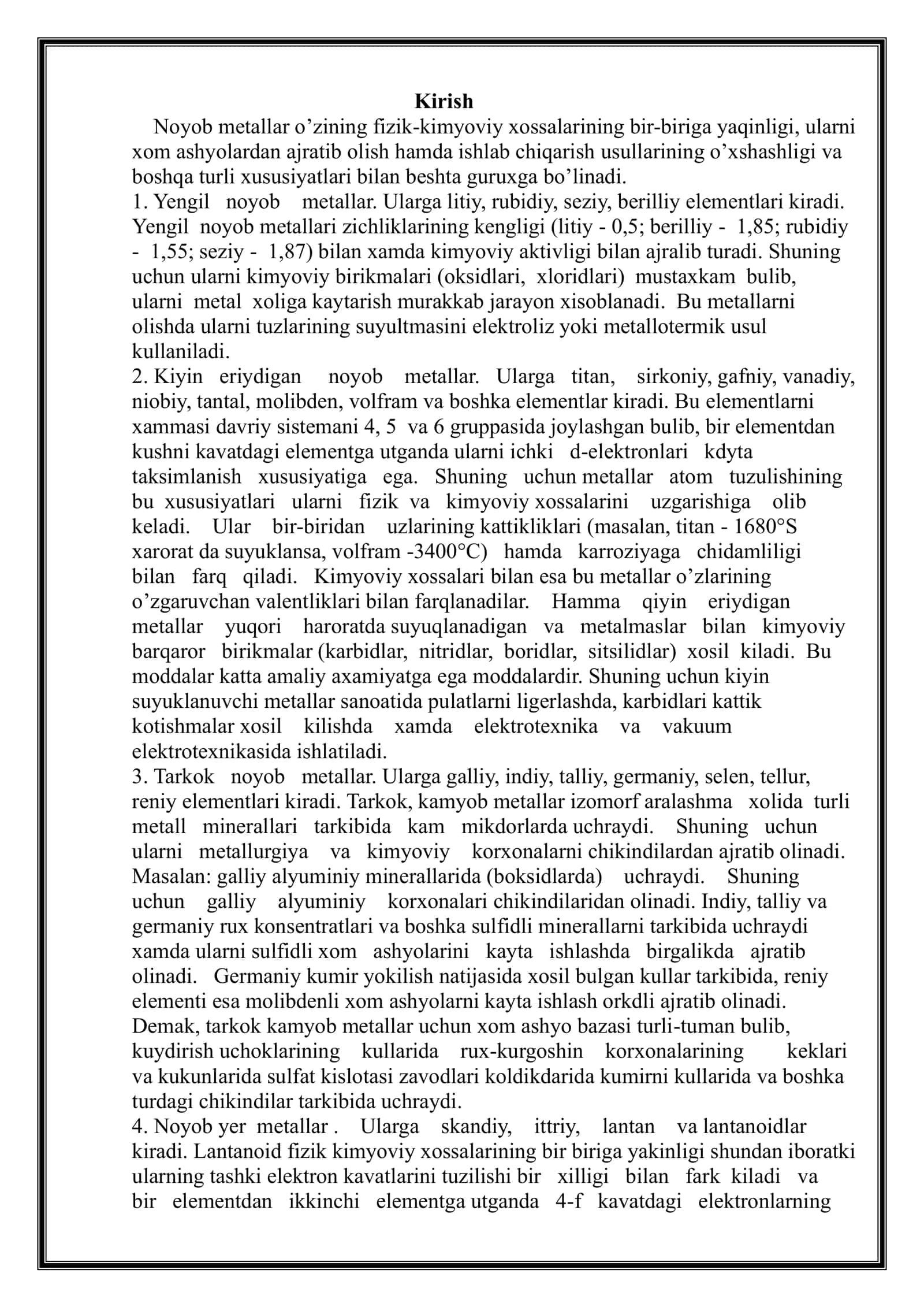 Noyob metallar metallurgiyasi 3