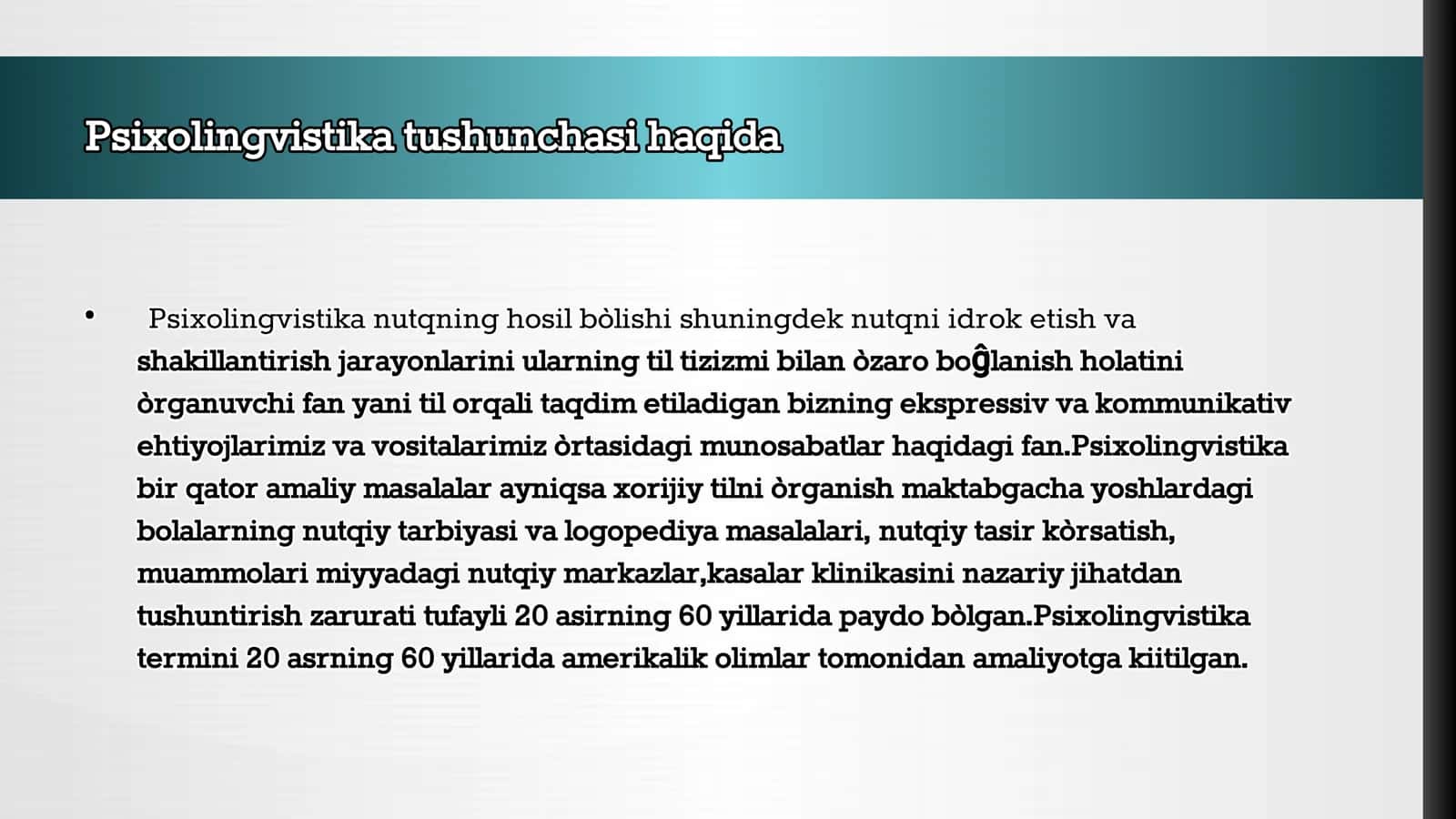 PSIXOLINGVISTIKANING PAYDO BO`LISHI. 3