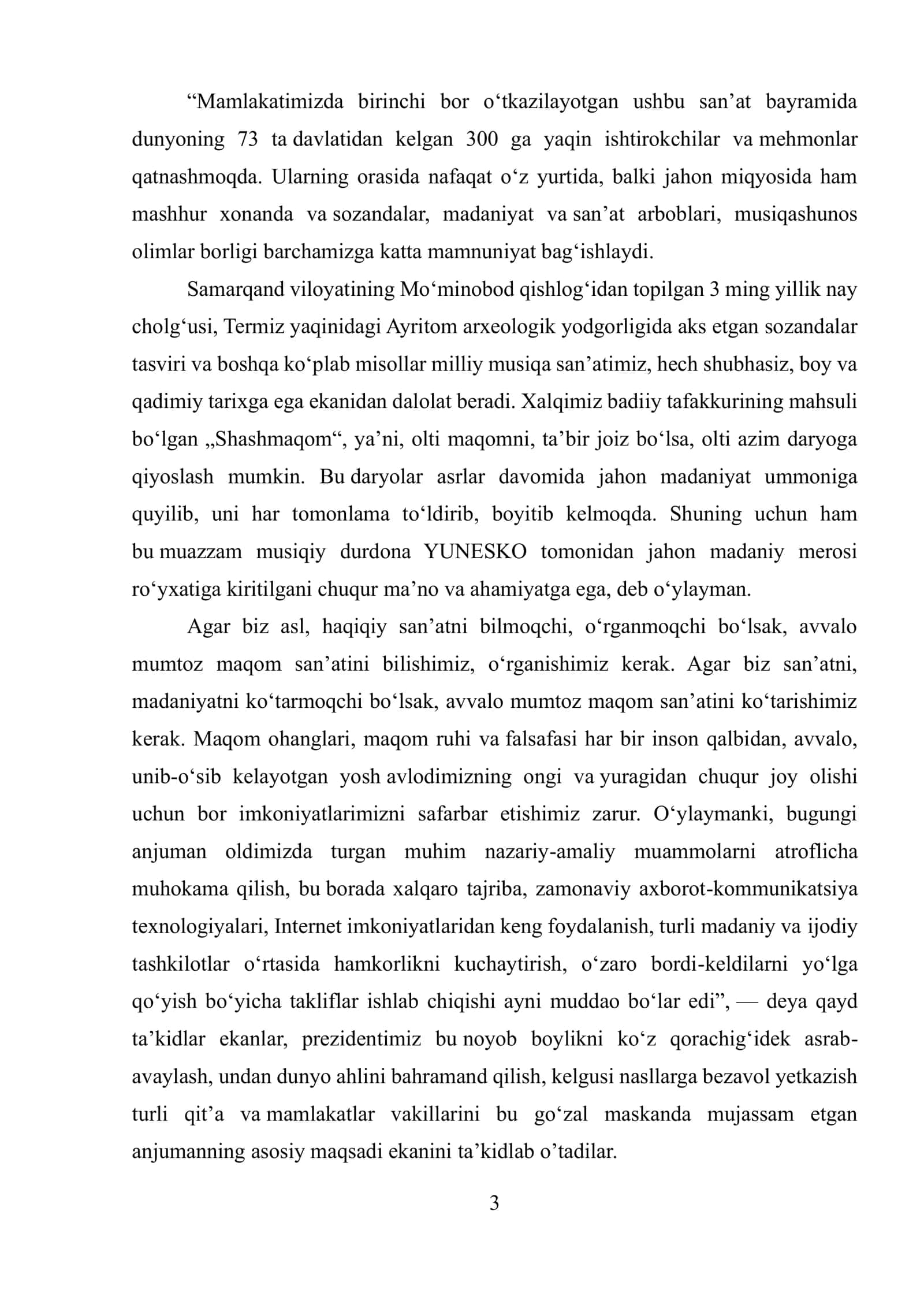 Cholg'u ijrochiligi va sozanda mahoratida repertuarning o'rni 3
