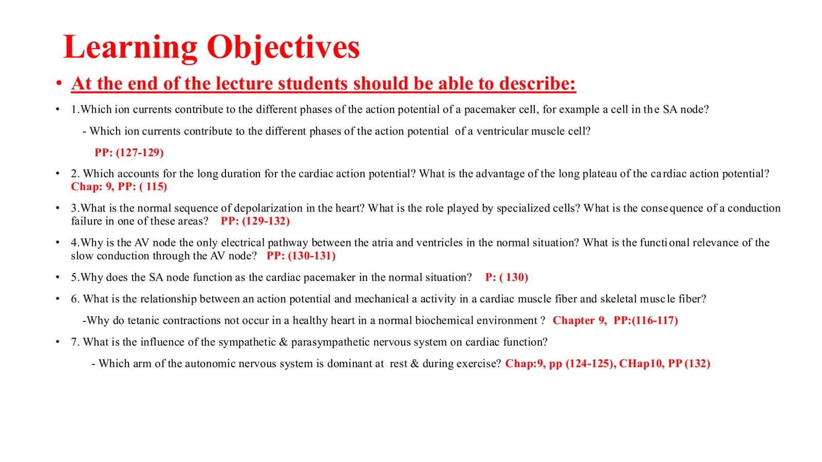 Excitation & Conduction 3